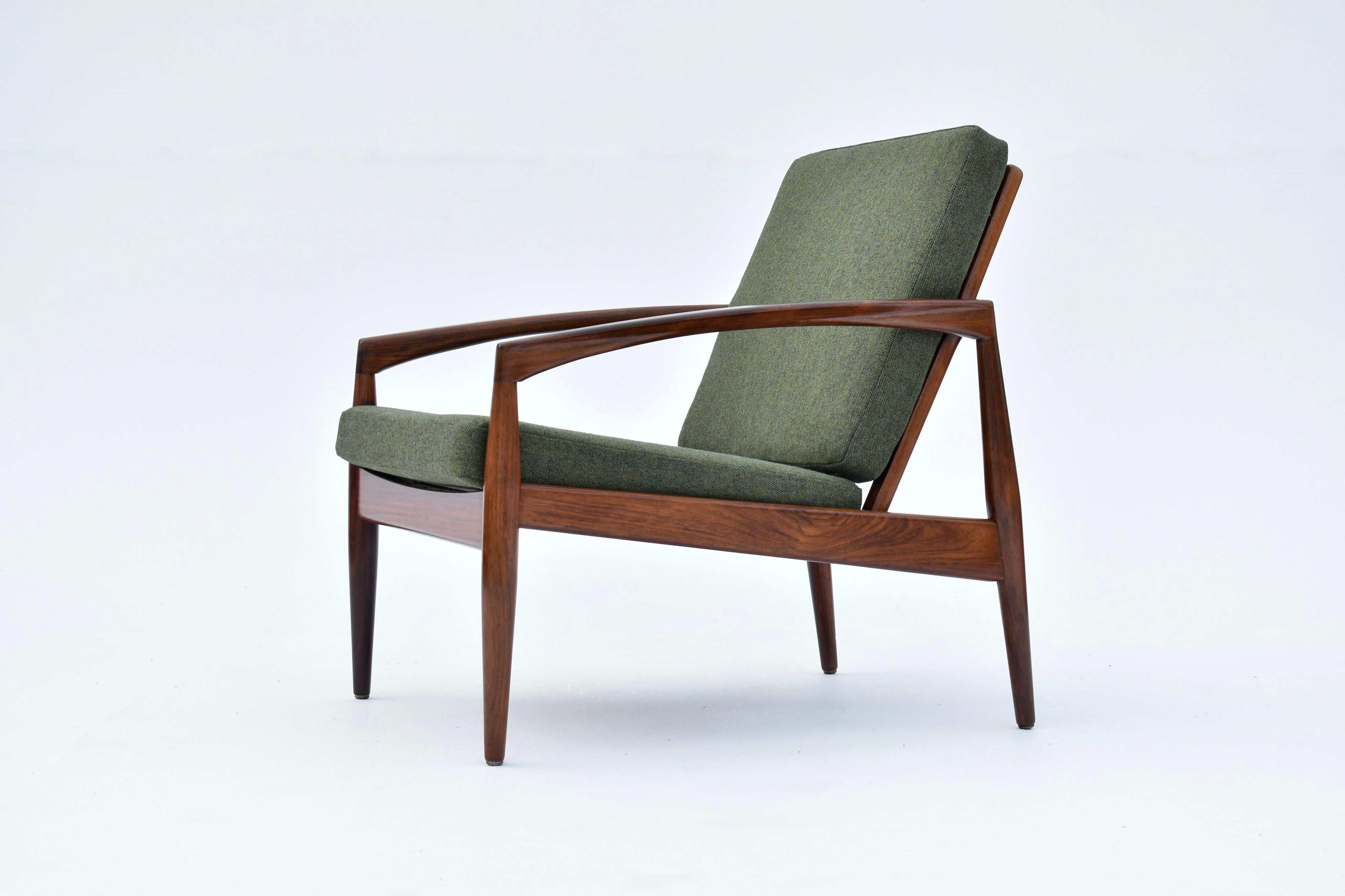 Mid-20th Century 1960s Kai Kristiansen Rosewood Paperknife Chair For Magnus Olesen, Denmark