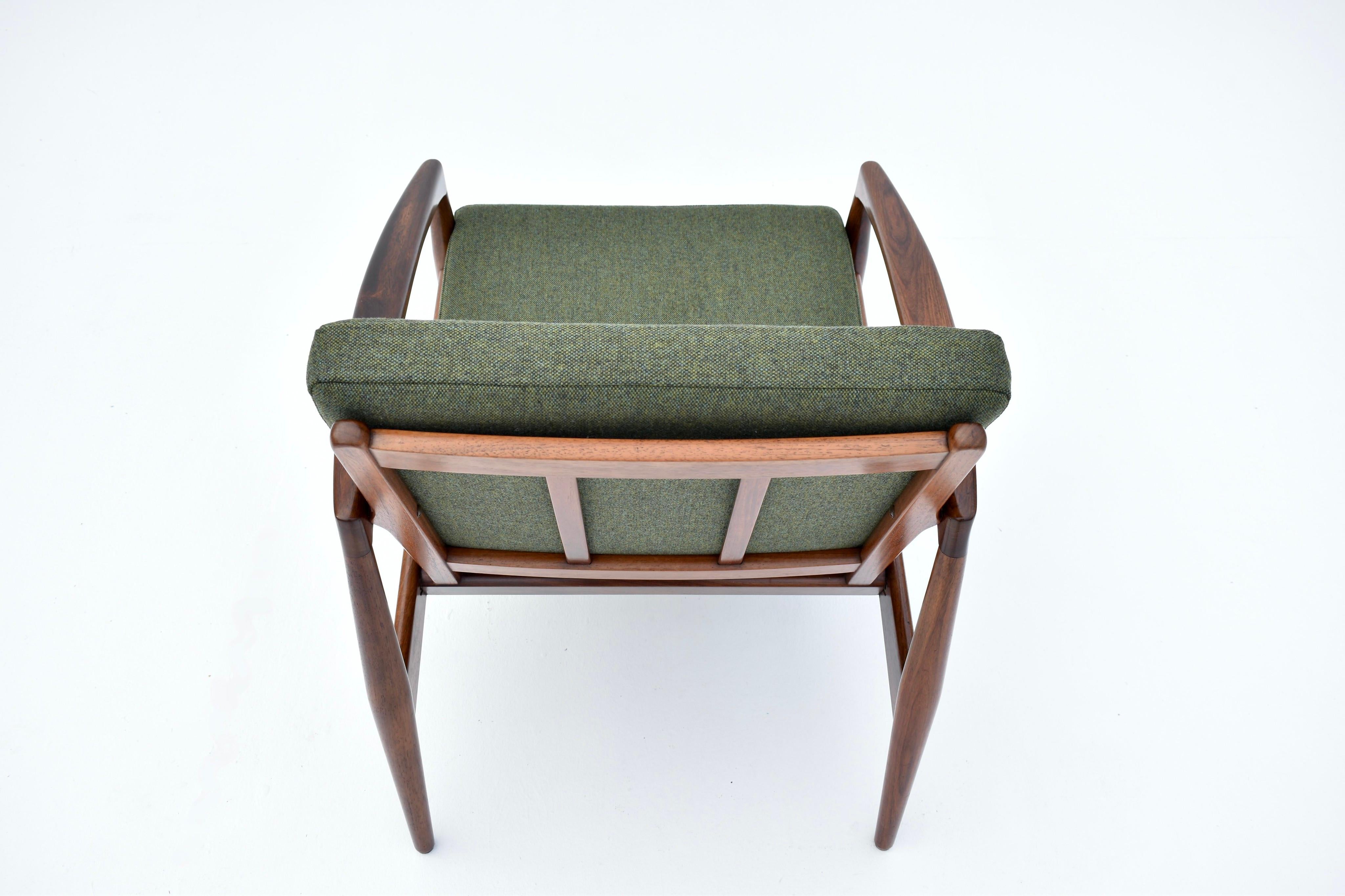 1960s Kai Kristiansen Rosewood Paperknife Chair For Magnus Olesen, Denmark 1