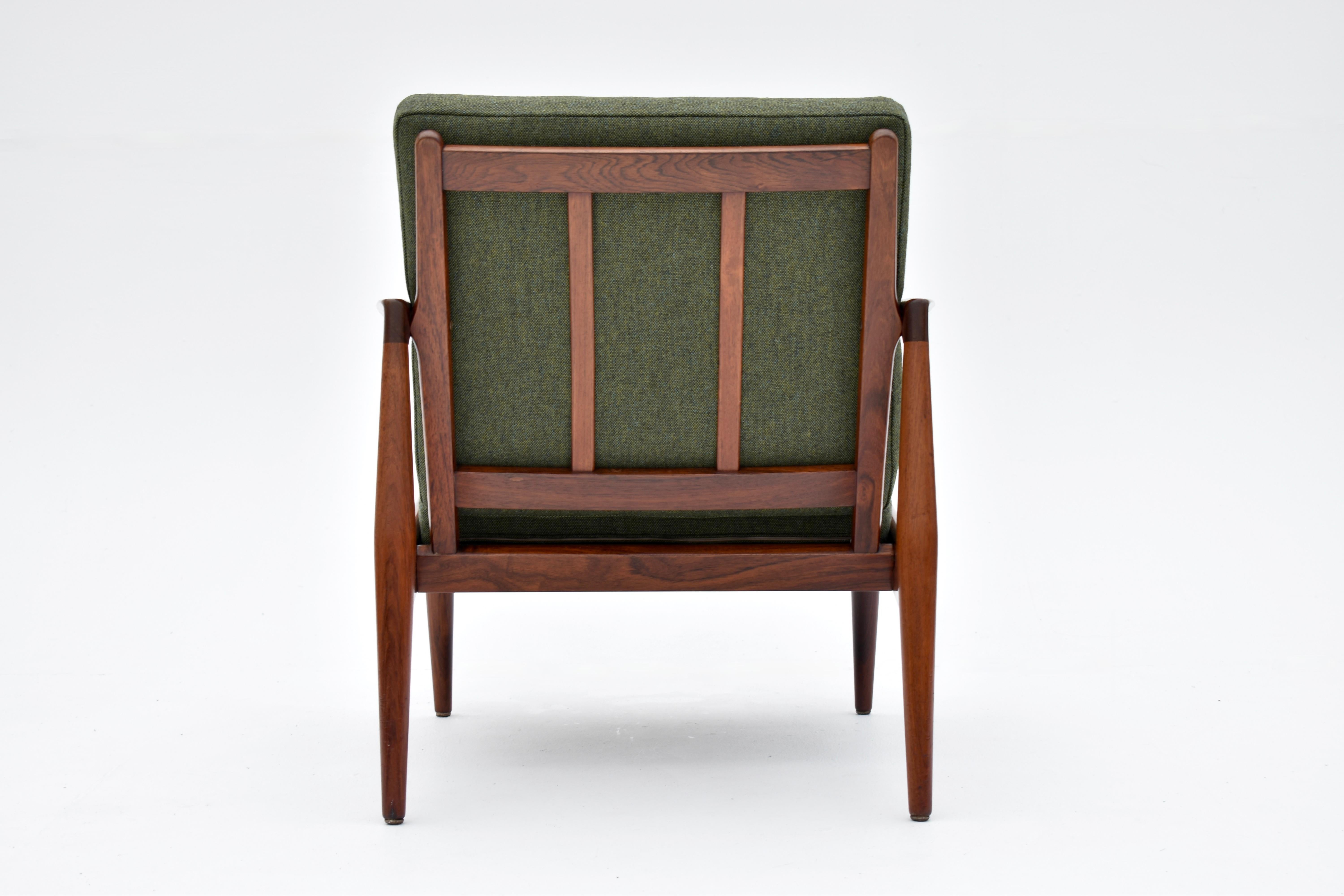 1960s Kai Kristiansen Rosewood Paperknife Chair For Magnus Olesen, Denmark 1