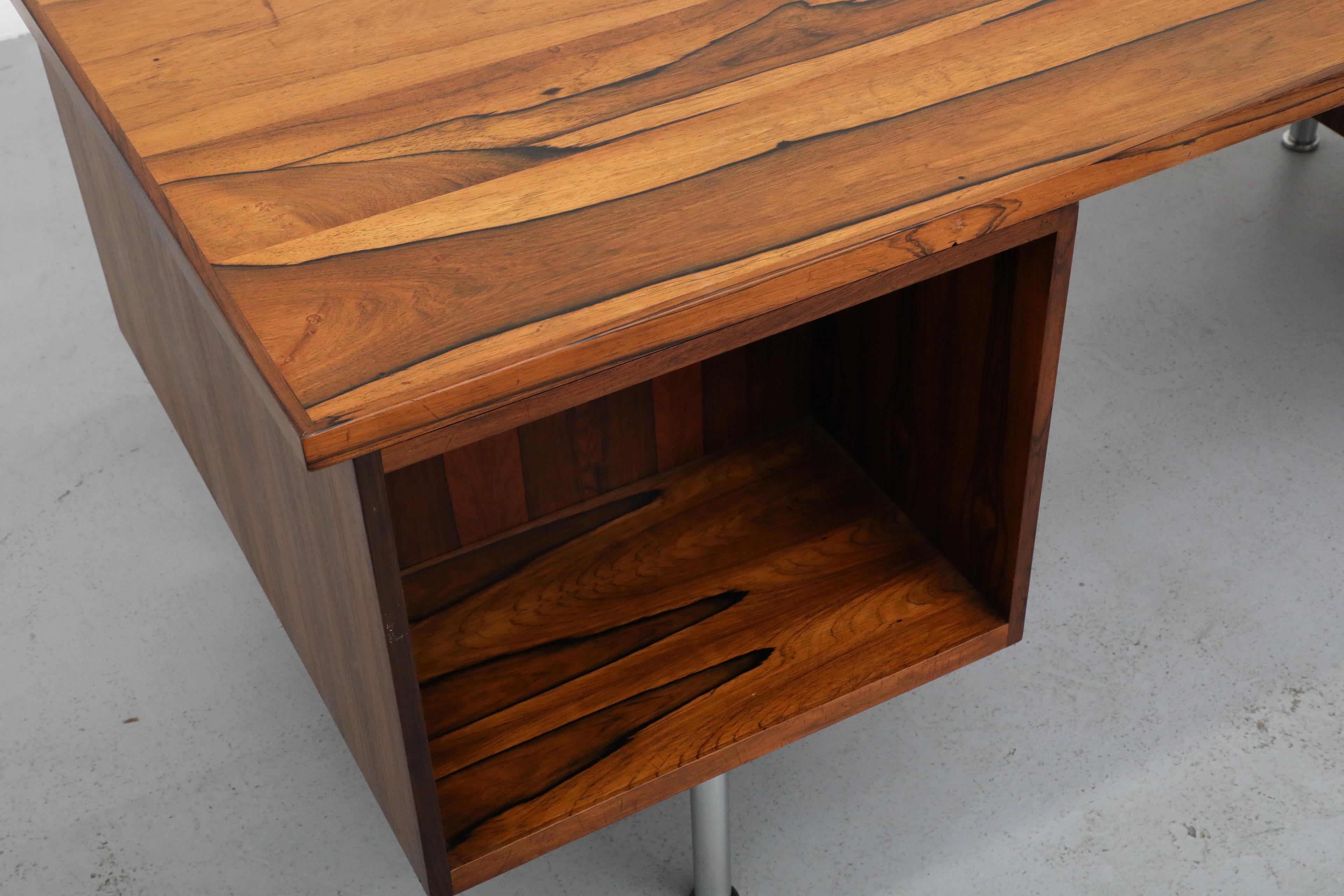 1960s Kai Kristiansen Rosewood Partners Storage Desk for Feldballes Møbelfabrik 8