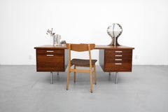 1960s Kai Kristiansen Rosewood Partners Storage Desk for Feldballes Møbelfabrik (Bureau de rangement des partenaires en bois de rose)
