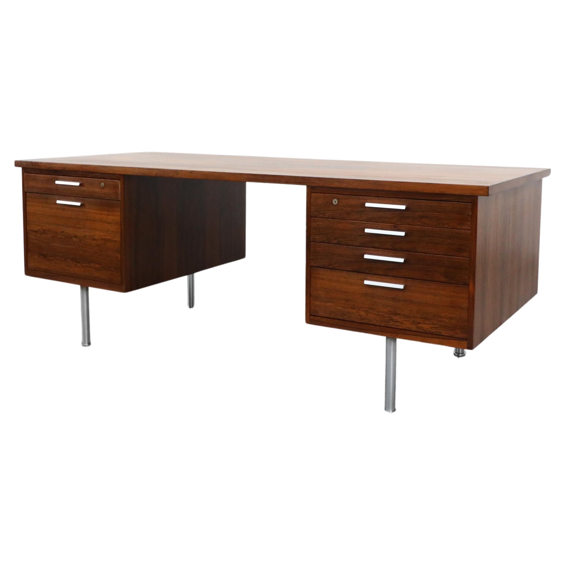 1960s Kai Kristiansen Rosewood Partners Storage Desk for Feldballes Møbelfabrik