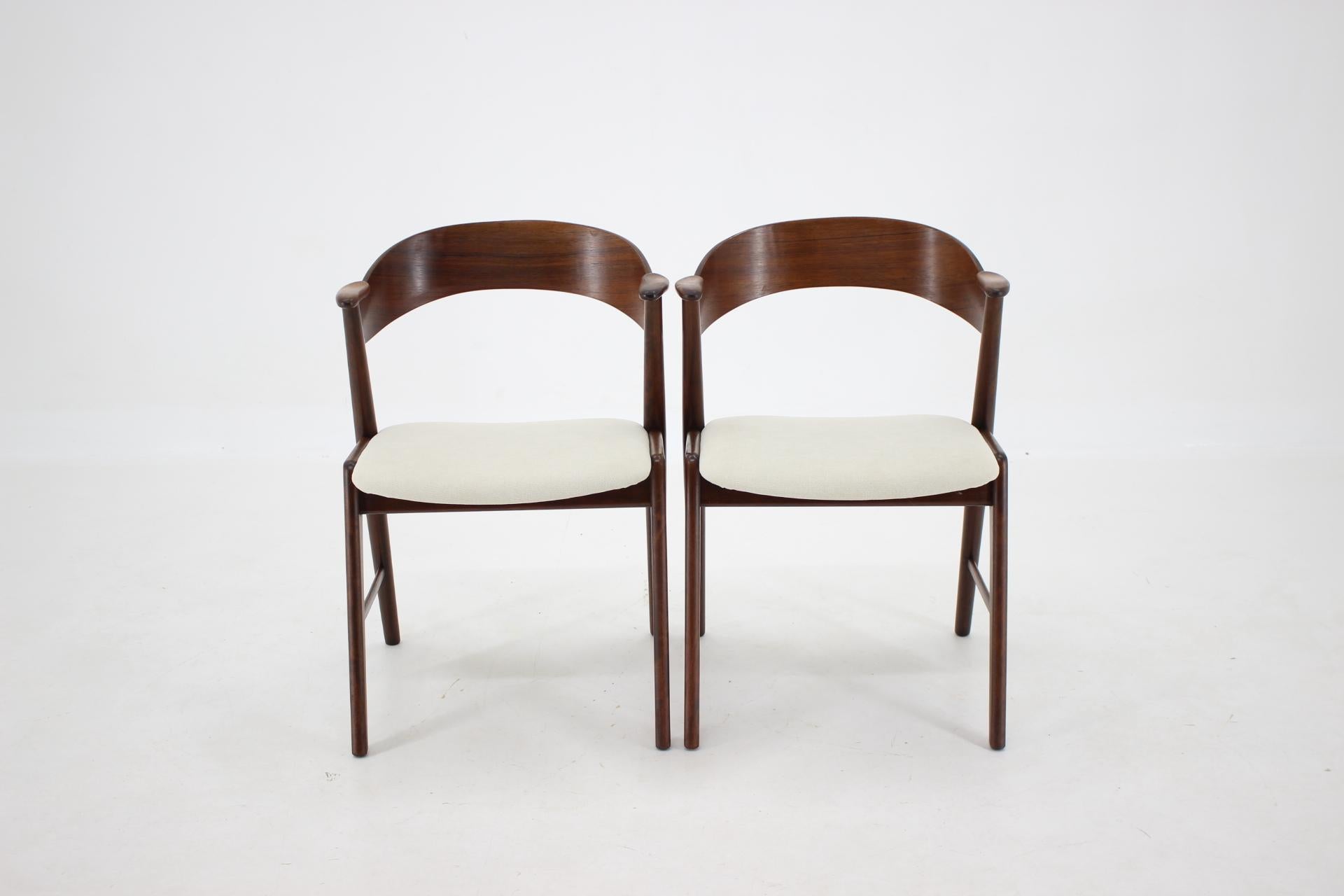 Danish 1960s Set of 4 Palisander Dining Chairs, Denmark