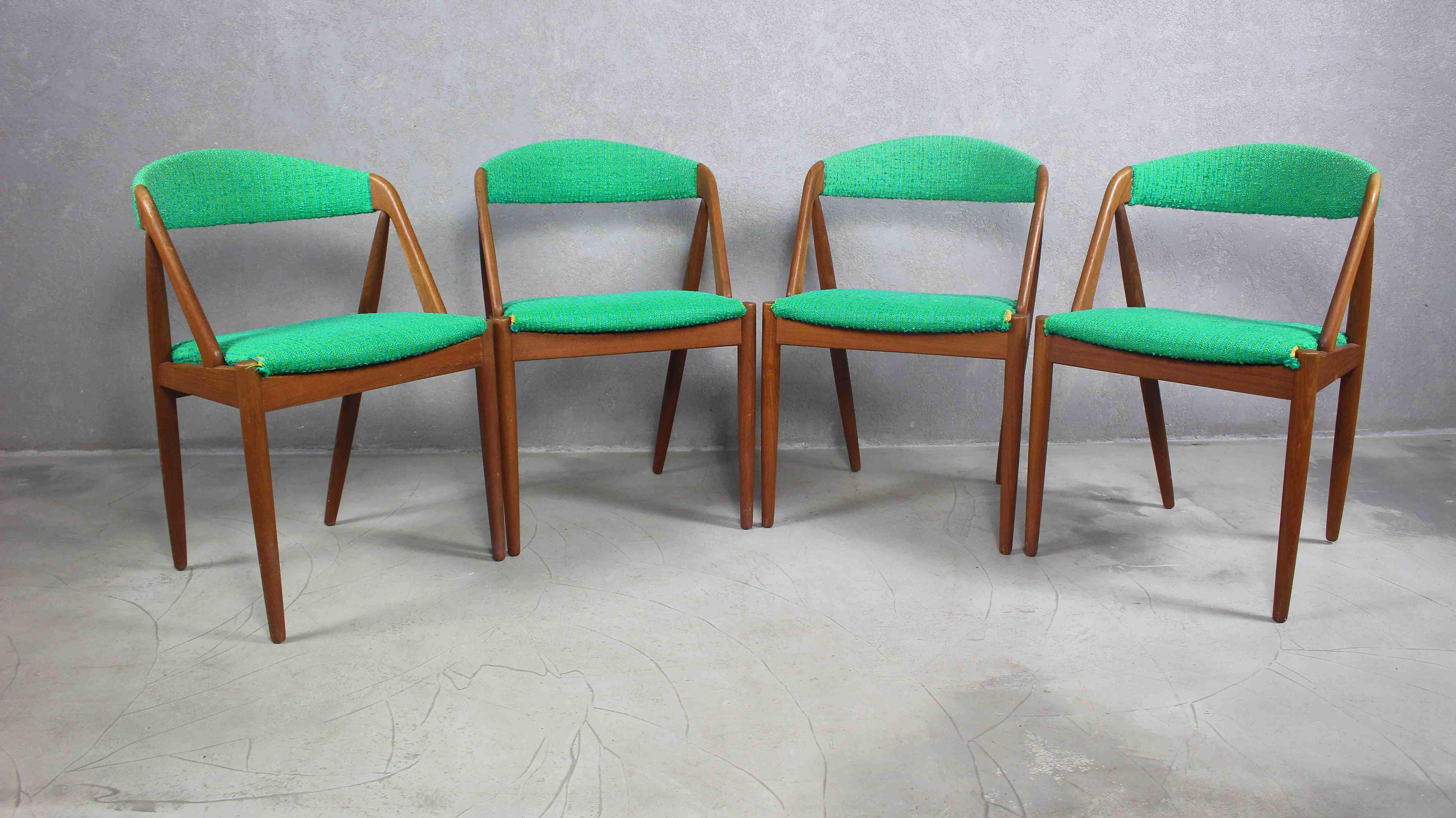 1960s Kai Kristiansen Teak Dining Chairs for Shou Andersen Set of 4 For Sale 6