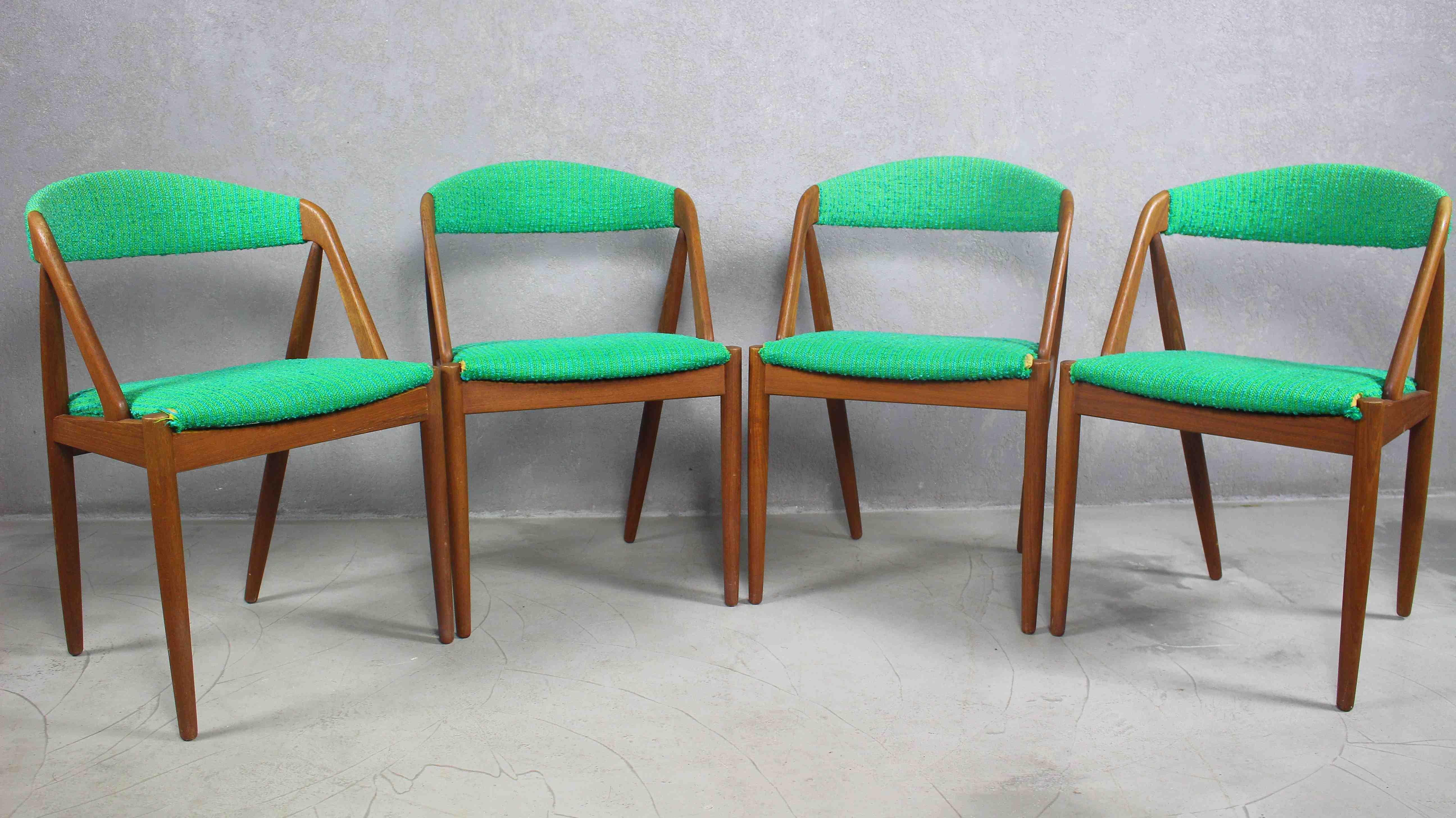 1960s Kai Kristiansen Teak Dining Chairs for Shou Andersen Set of 4 For Sale 7