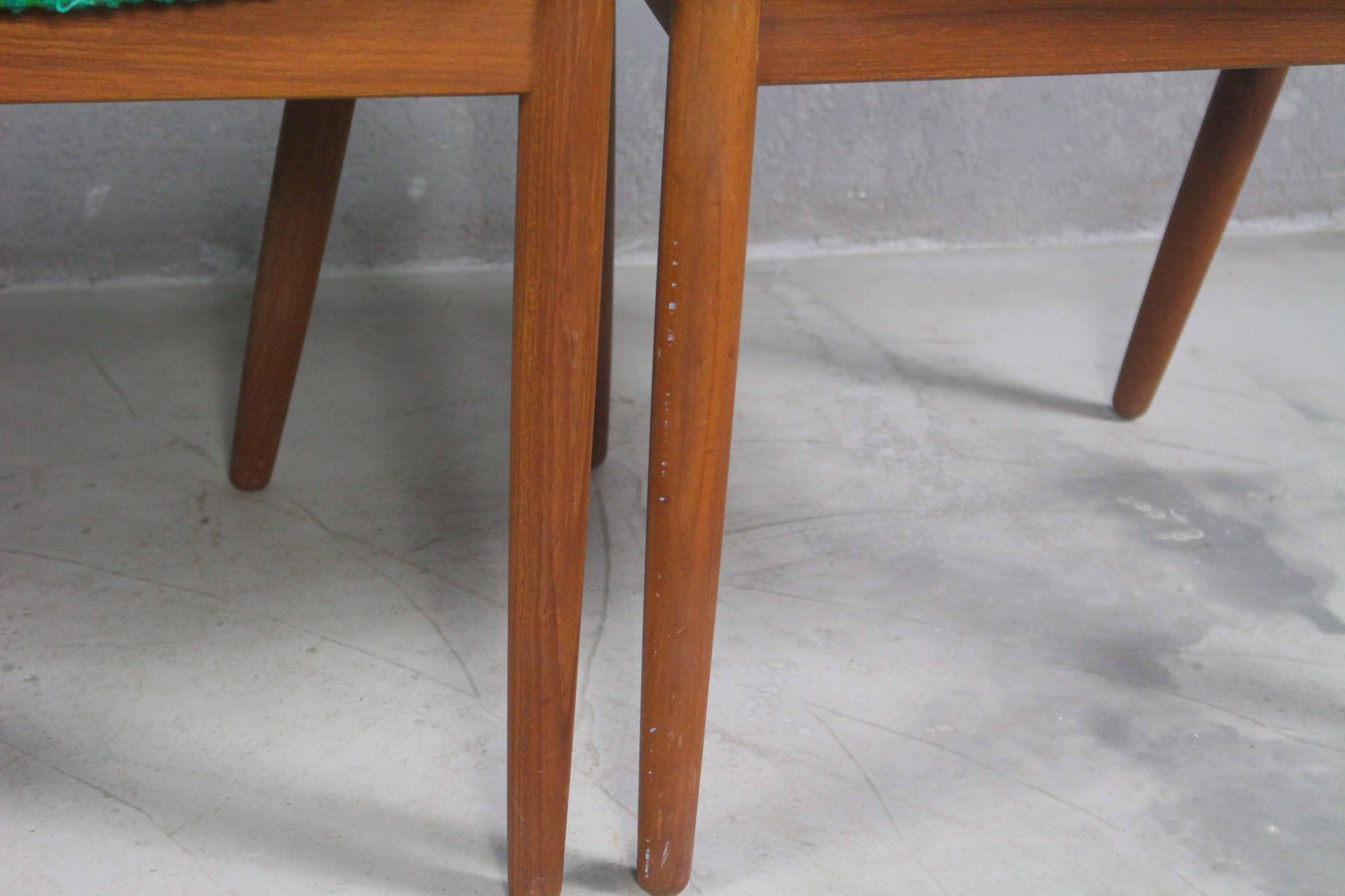 20th Century 1960s Kai Kristiansen Teak Dining Chairs for Shou Andersen Set of 4 For Sale