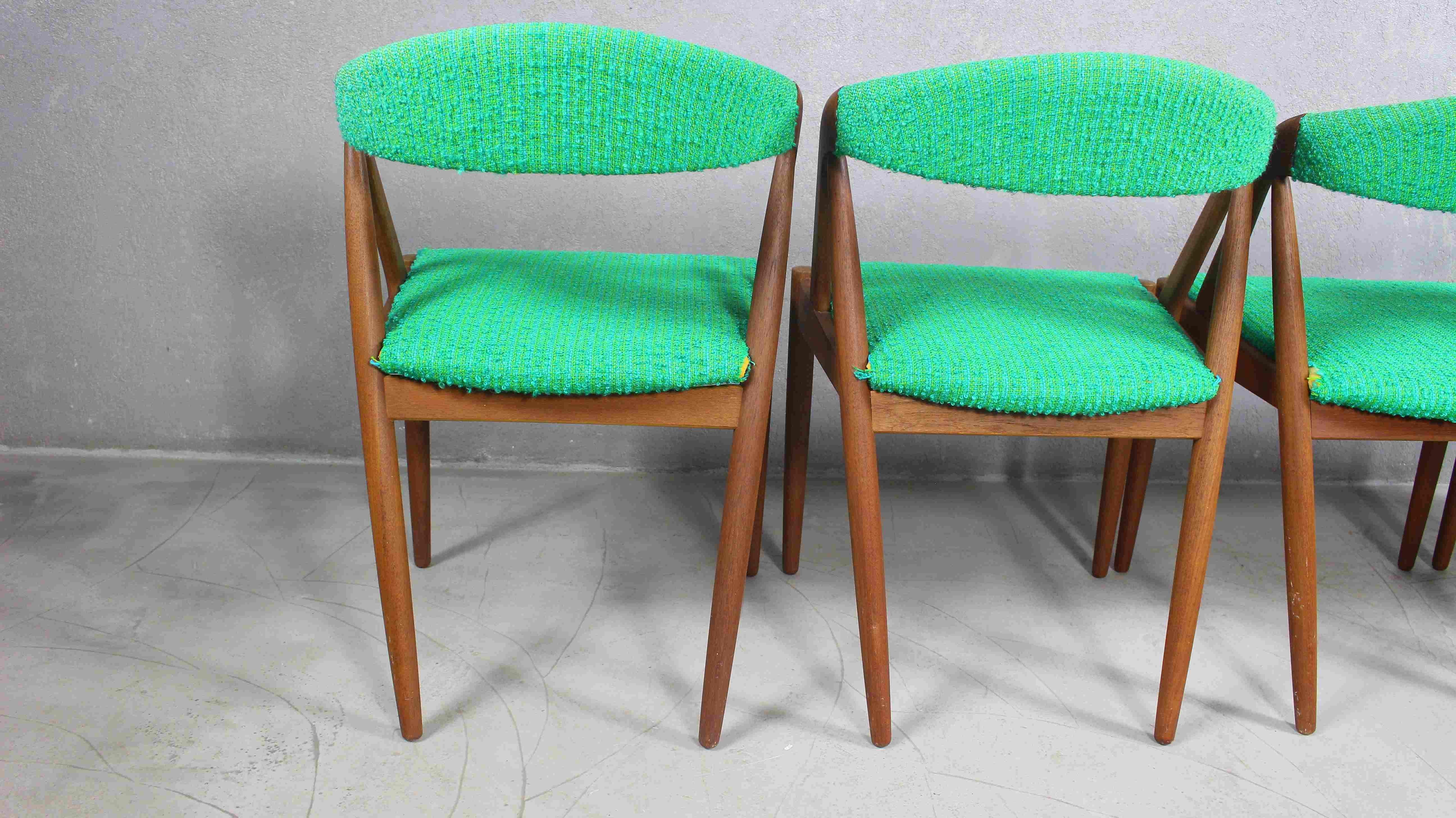 1960s Kai Kristiansen Teak Dining Chairs for Shou Andersen Set of 4 For Sale 2