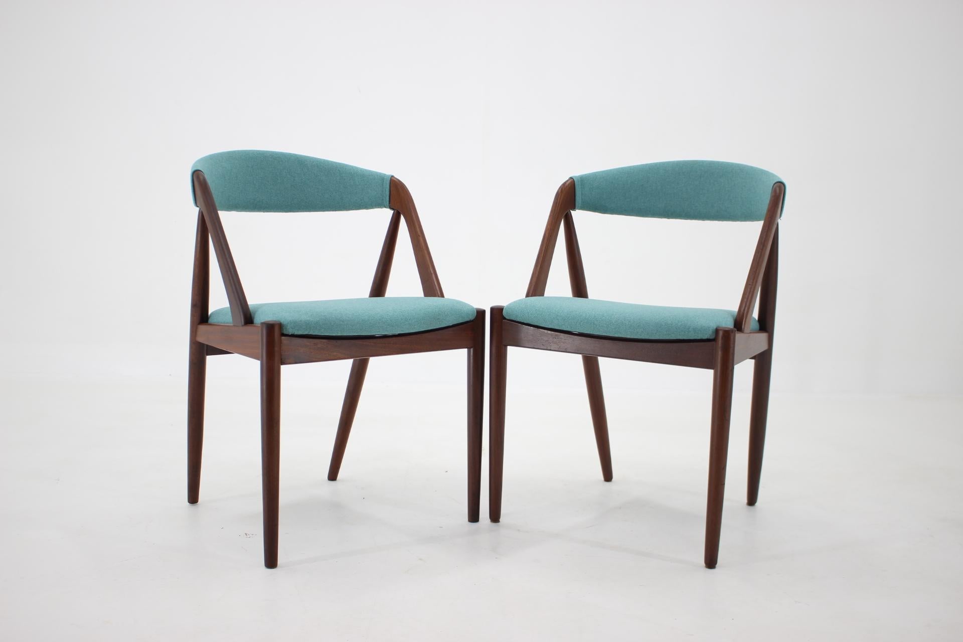 1960s Kai Kristiansen Teak Dining Chairs Model 31 for Shou Andersen, Denmark, Se In Good Condition In Praha, CZ
