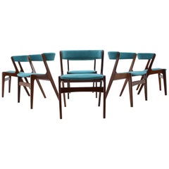 1960s Kai Kristiansen Teak Dining Chairs, Set of 6