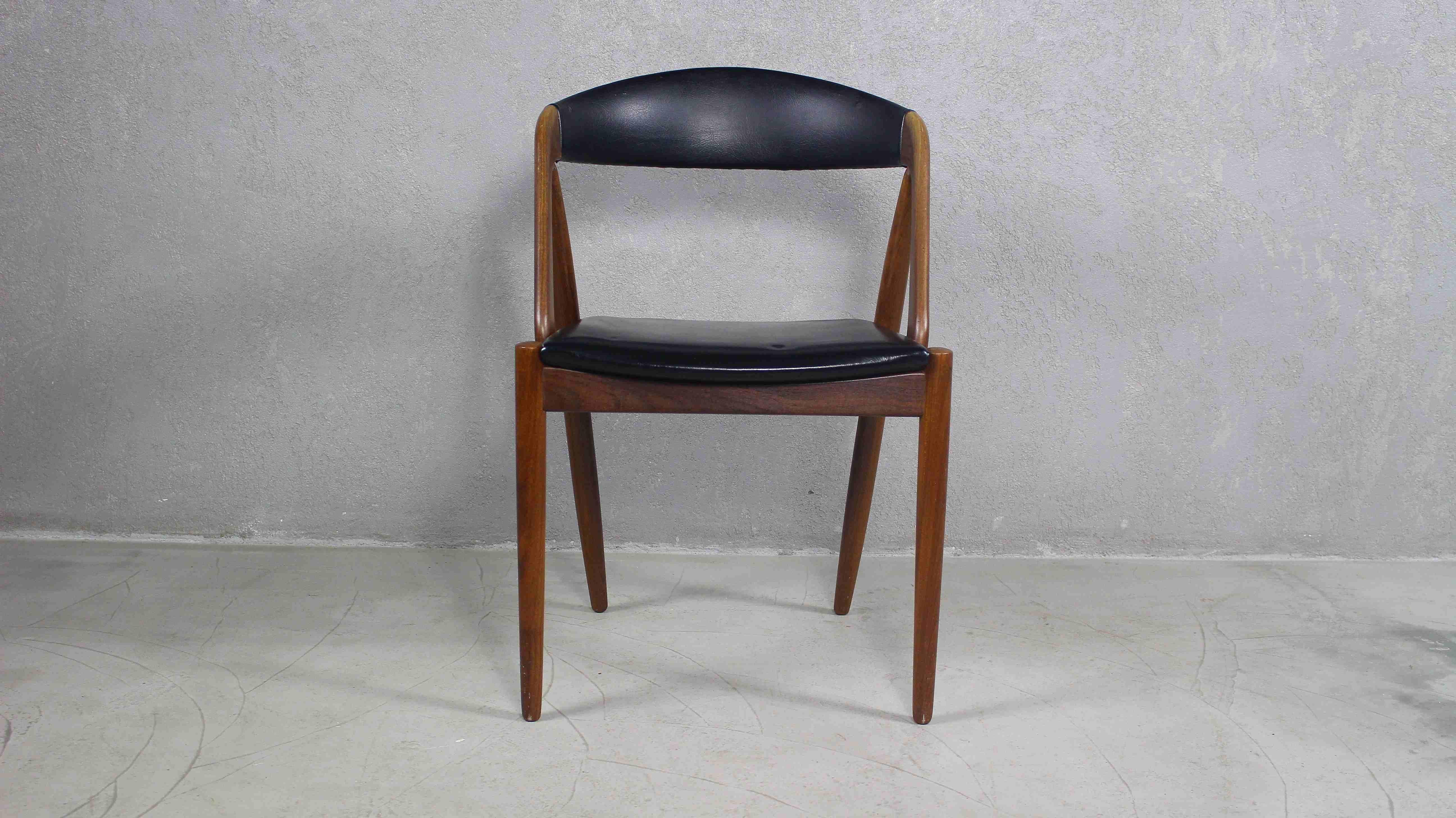 Mid-Century Modern 1960s Kai Kristiansen Vintage Teak Chair, Model 31