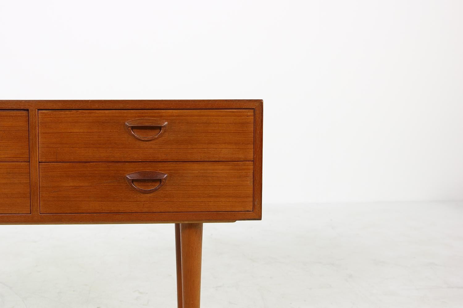 1960s Kai Kristiansen Vintage Teak Chest of Drawers, Danish Modern, Sideboard In Good Condition For Sale In Hamminkeln, DE