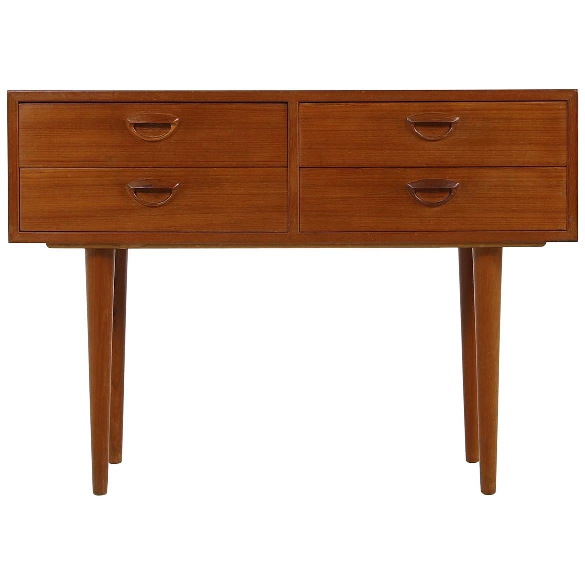 1960s Kai Kristiansen Vintage Teak Chest of Drawers, Danish Modern, Sideboard For Sale