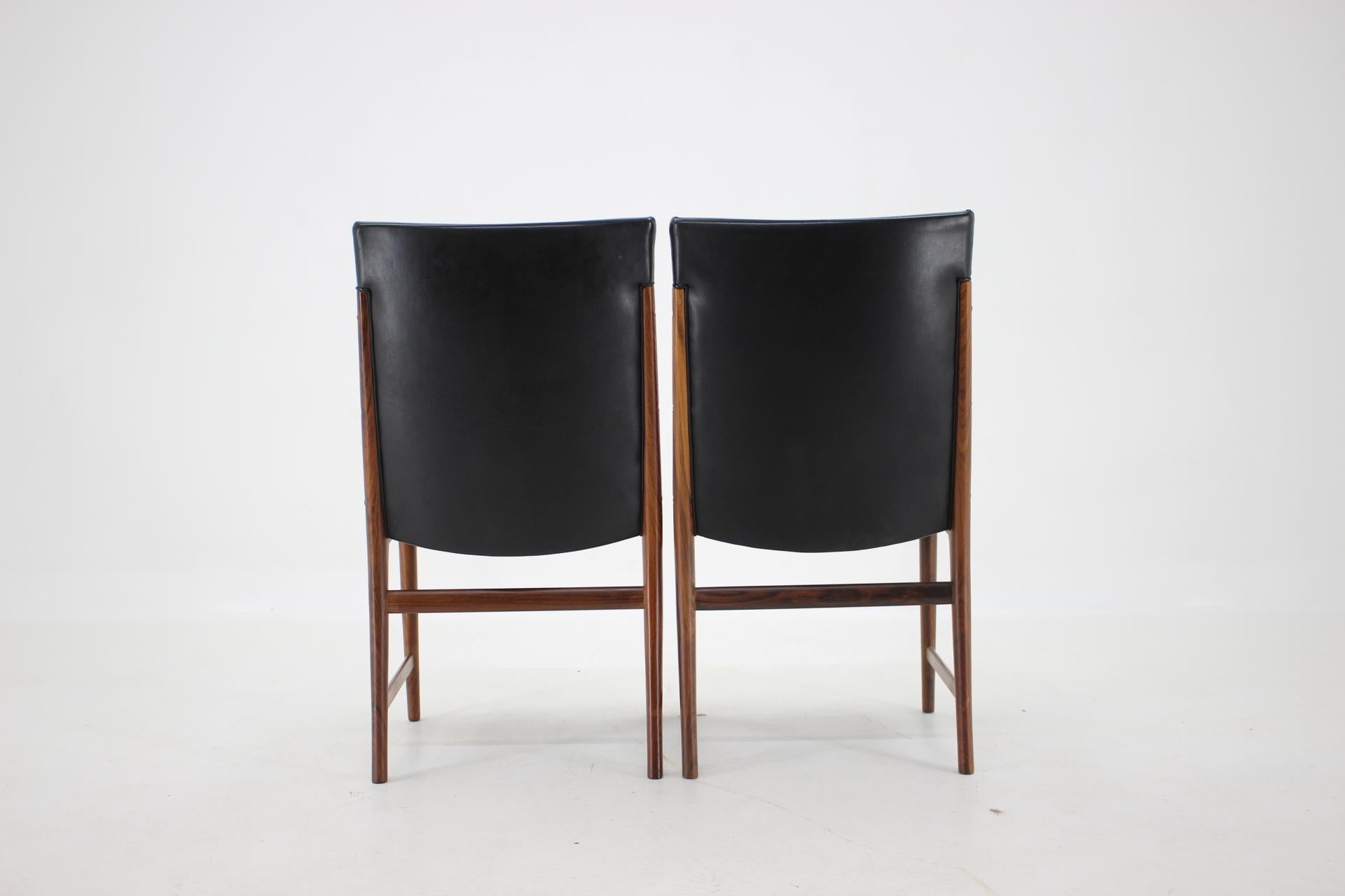 1960s Kai Lyngfelt-Larsen Set of Eight Palisander/Leather Dining Chairs 2