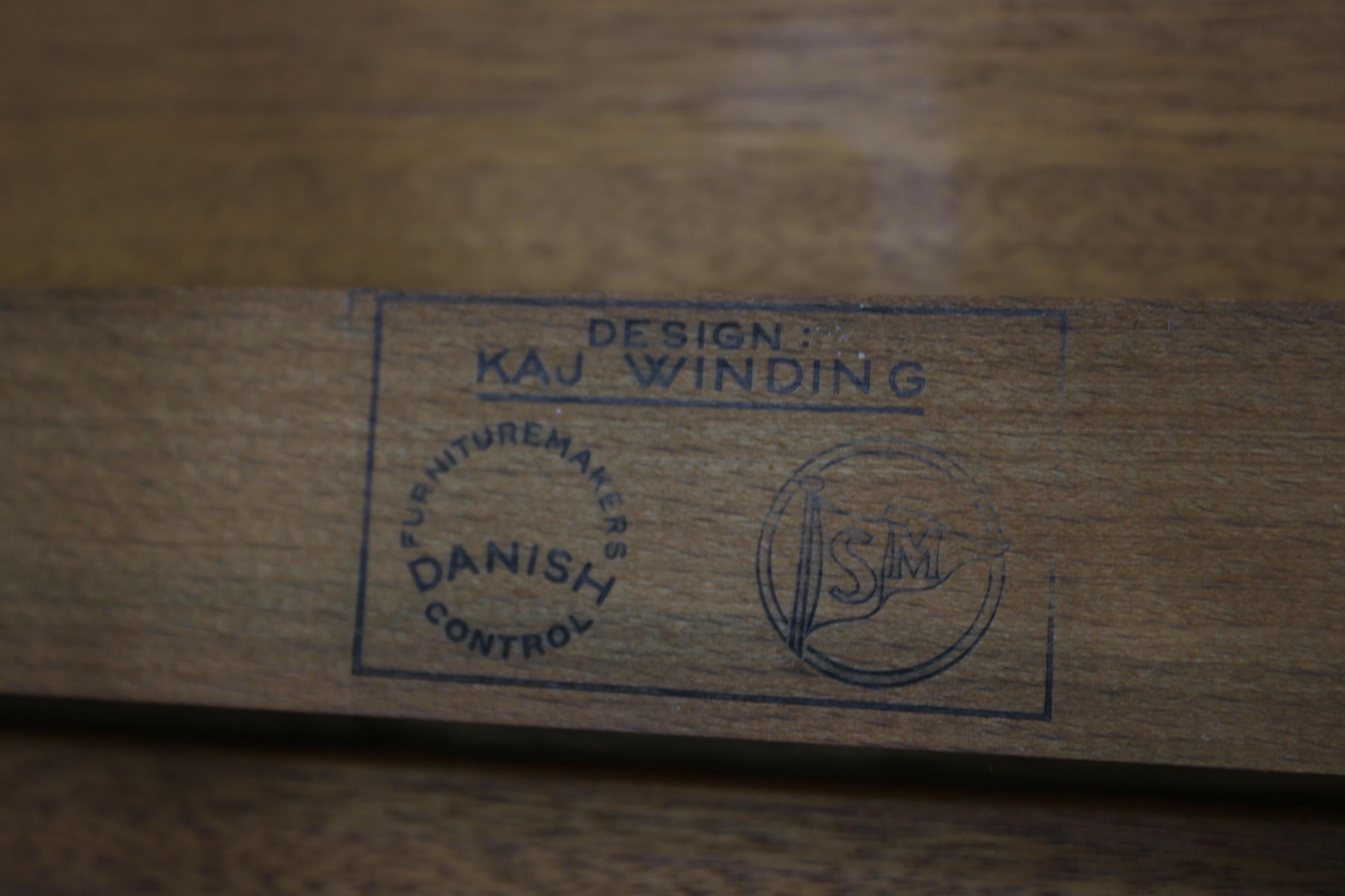 1960s Kai Winding Large Teak Extendable Dining Table Model 16, Denmark For Sale 10