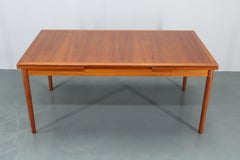 1960s Kai Winding Large Teak Extendable Dining Table Model 16, Denmark