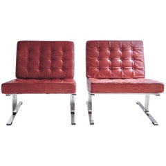 1960s Karl-Erik Ekselius Lounge Chairs Model F60
