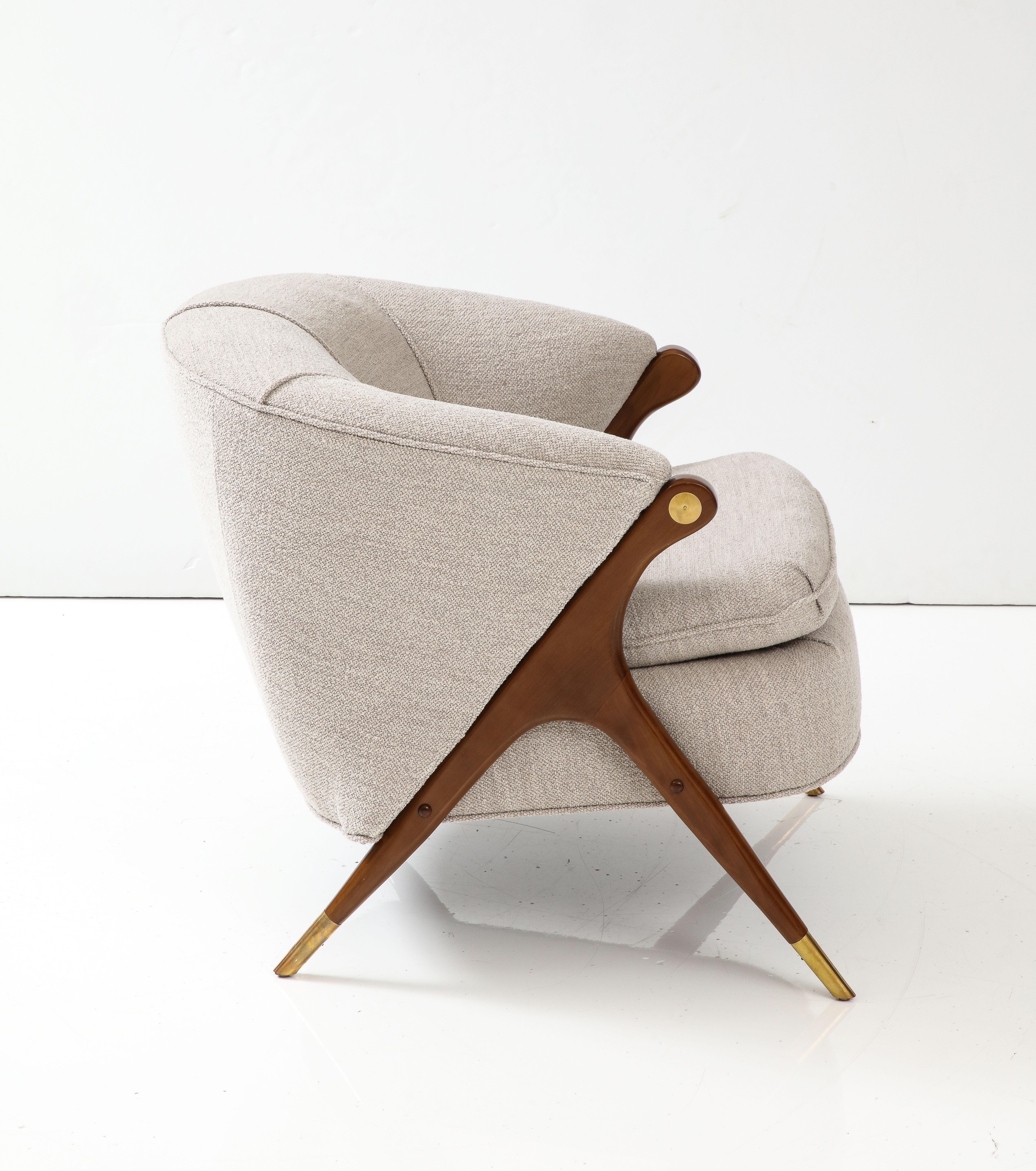 Mid-Century Modern 1960's Karpen Of California Modernist Lounge Chair For Sale