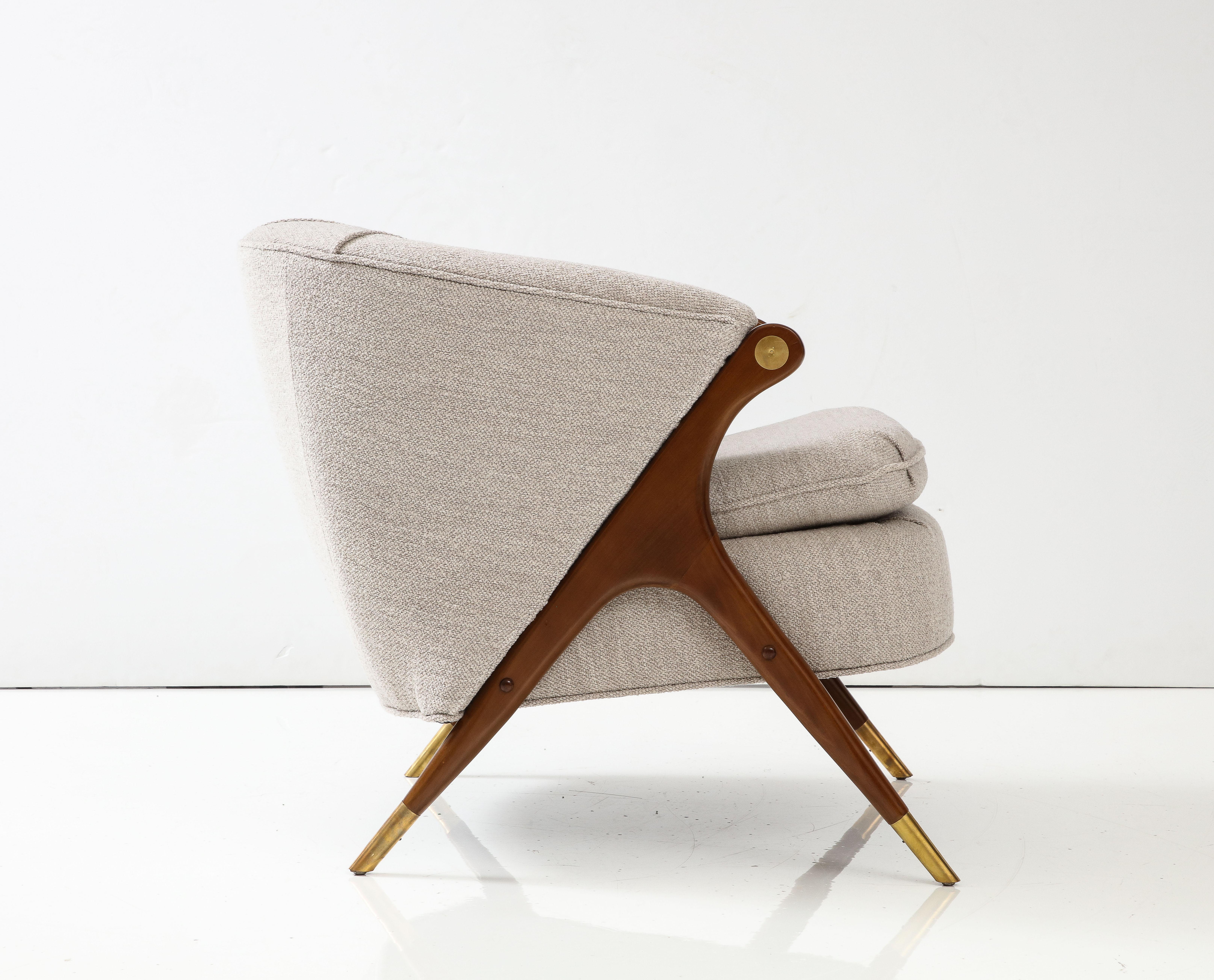 Mid-Century Modern 1960's Karpen Of California Modernist Lounge Chair For Sale
