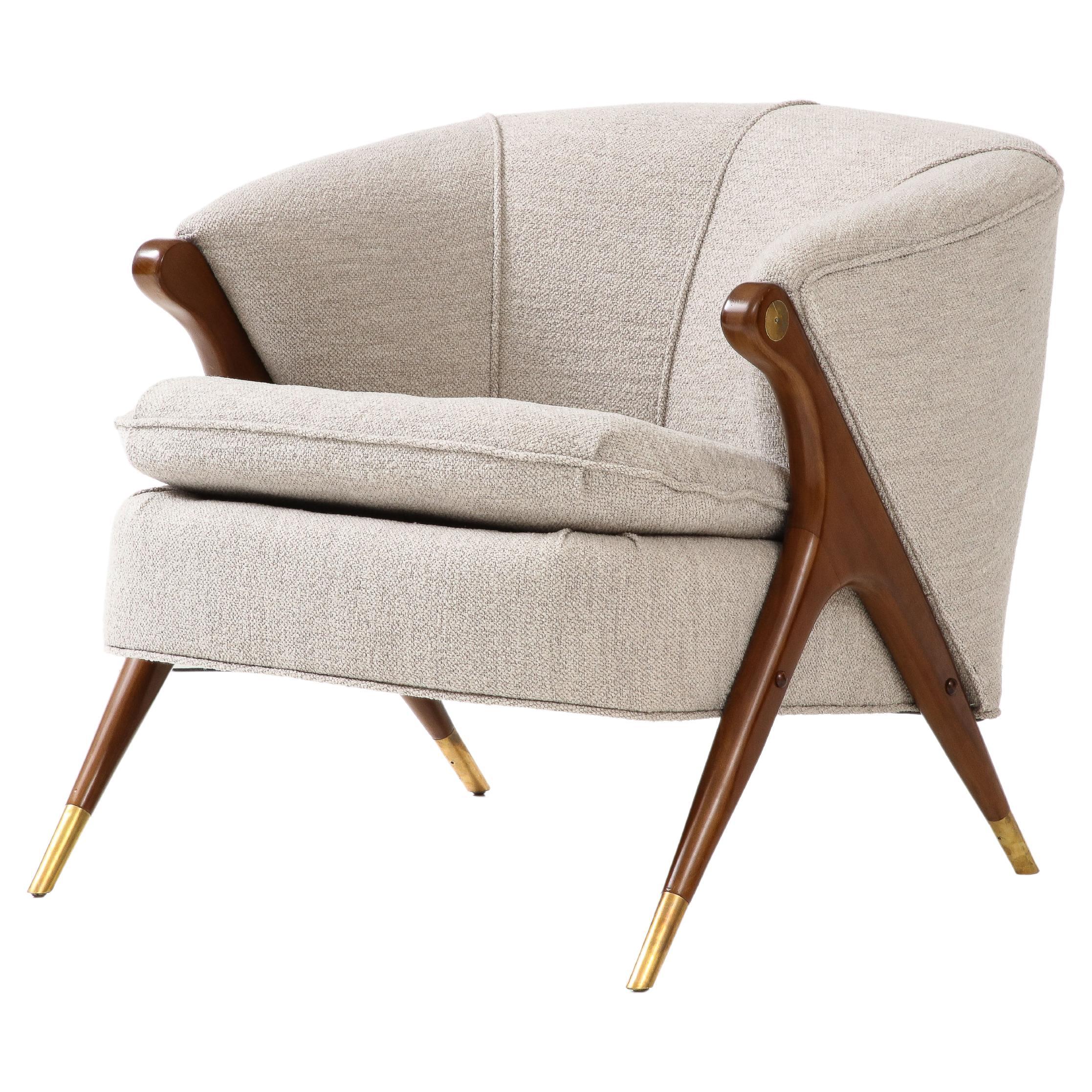 1960's Karpen Of California Modernist Lounge Chair