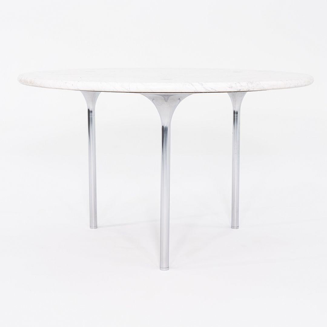 Milieu du XXe siècle 1960s Katavalos, Littell, and Kelley for Laverne 48in Dining Table in Marble en vente