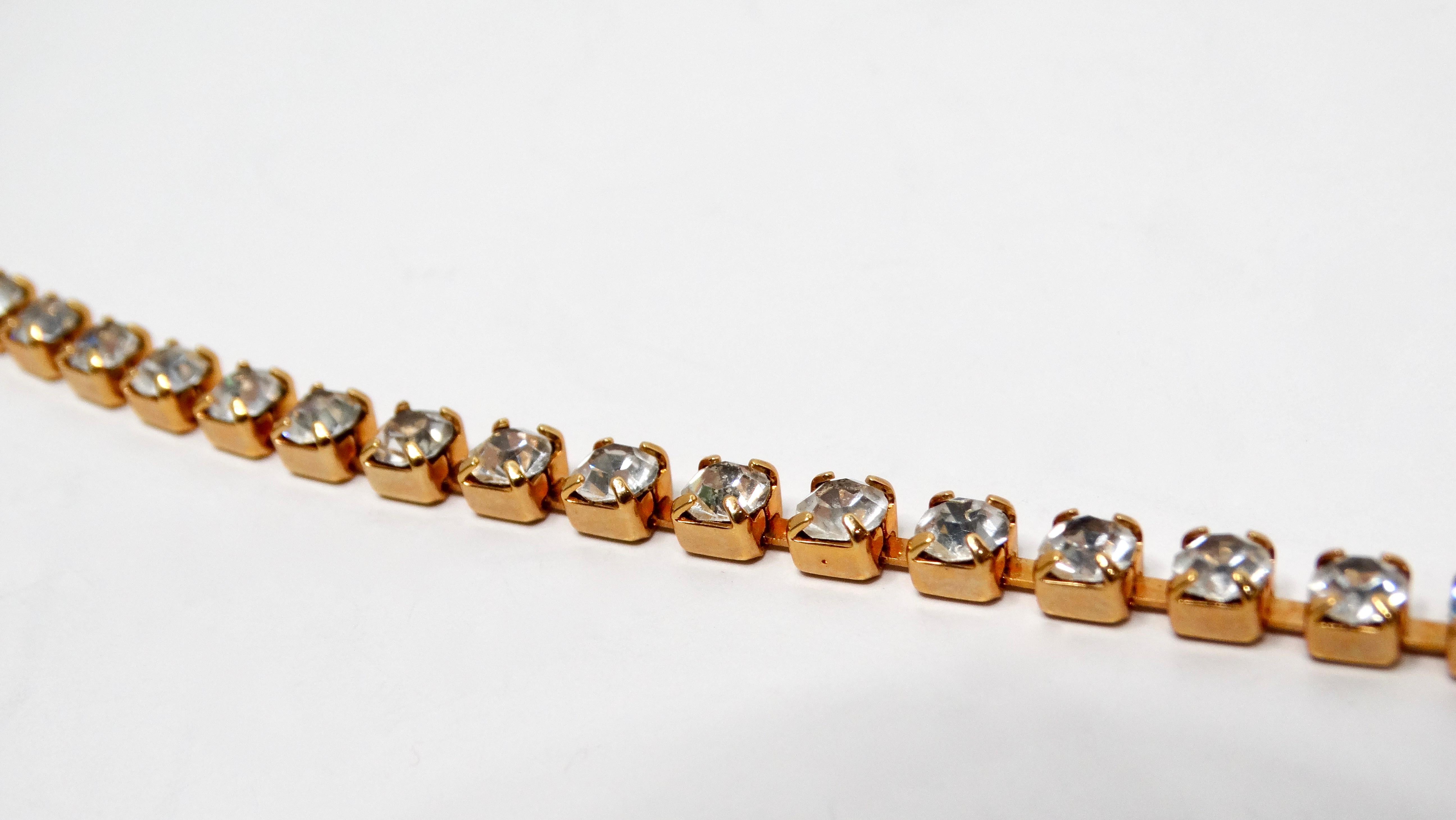 Women's 1960s Kenneth Jay Lane Jewel-Tone Gripoix Style Rhinestone Pendent Necklace For Sale