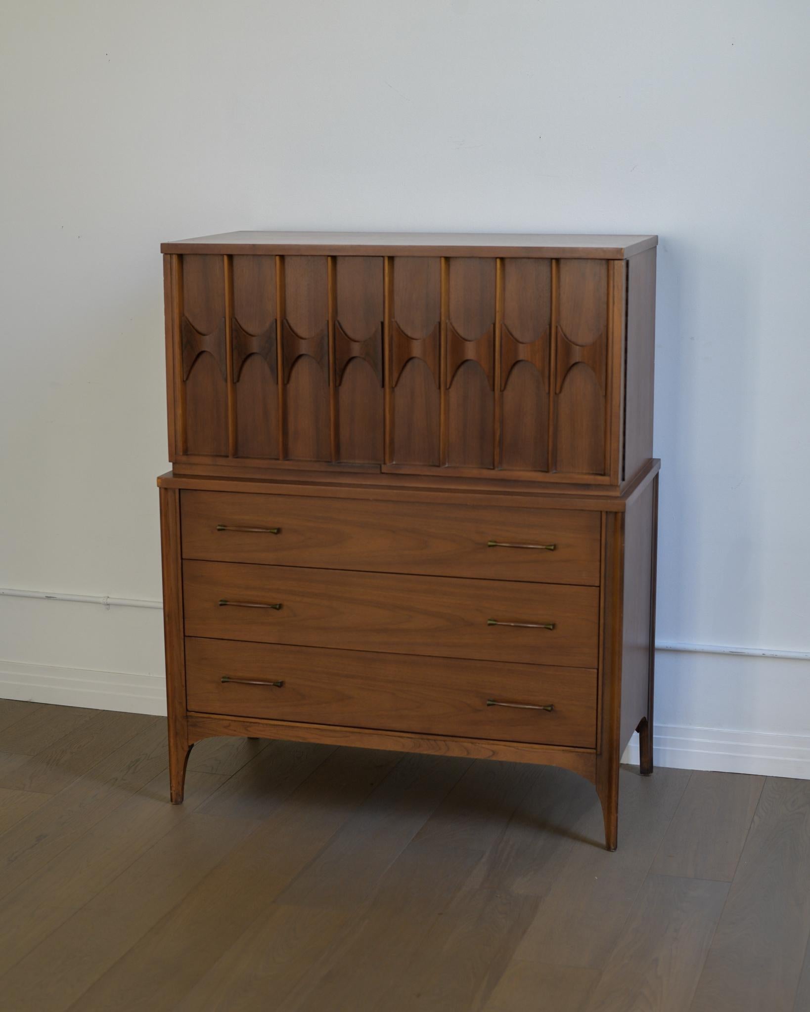 Americano Comò highboy Kent Coffey Perspecta del 1960 in vendita