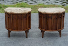 Mesillas de noche o mesas auxiliares Perspecta de nogal y palisandro de Kent Coffey, años 60