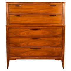 1960s Kent Coffey Tempo Walnut Tall Dresser