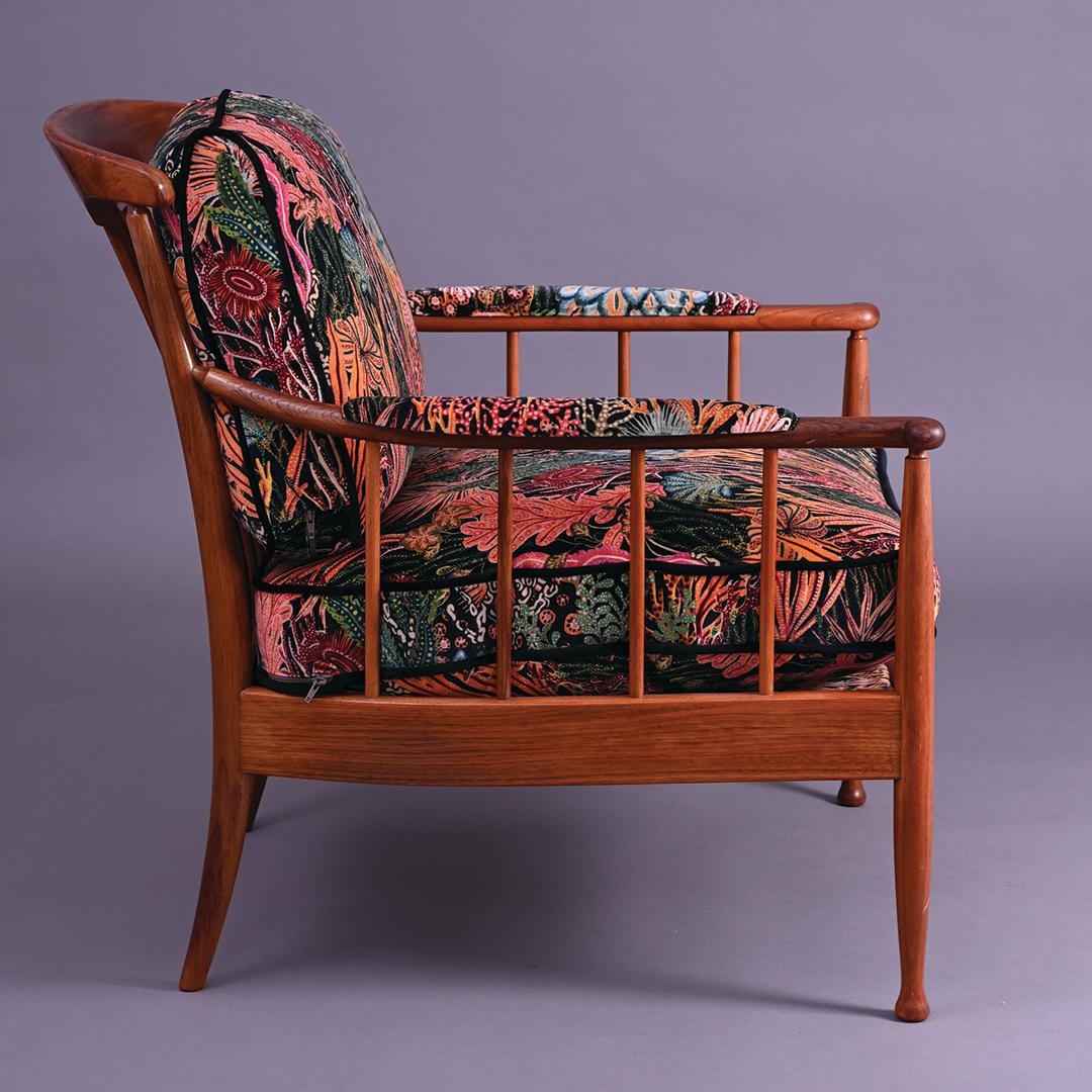 Mid-Century Modern 1960s Kerstin Hörlin-Holmquist Skrindan Armchair  For Sale