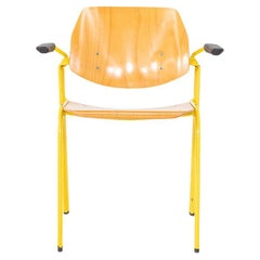 1960s Kho Liang Ie for CAR Katwijk Dining Stacking Chair in Beech with Frames