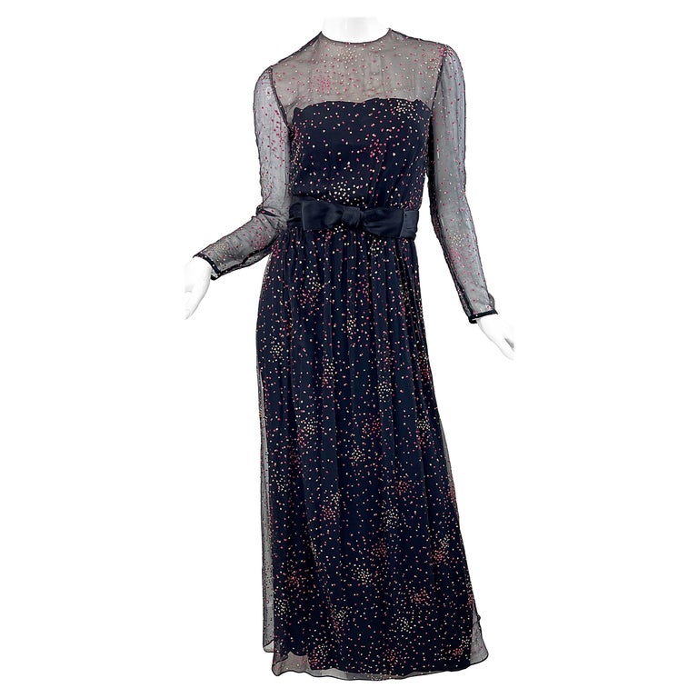 1960s Kiki Hart Black Silk Chiffon Hot Pink Gold Glitter Vintage 60s Gown  Dress For Sale at 1stDibs | pink and gold dress illusion, justice for  kierra hart