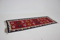 1960s Kilim Wool Rug, Czechoslovakia