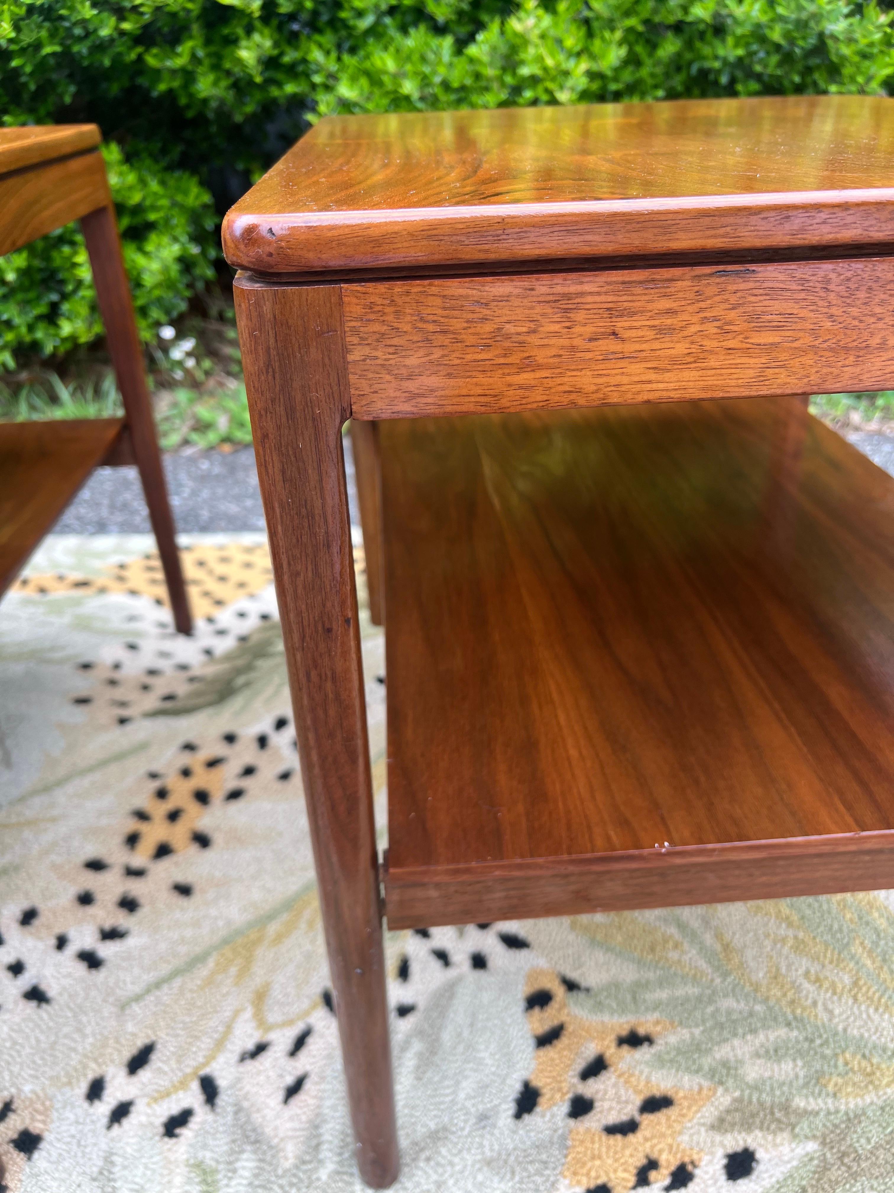 Mid-20th Century 1960s Kipp Stewart for Drexel Declaration Side Tables - a Pair For Sale