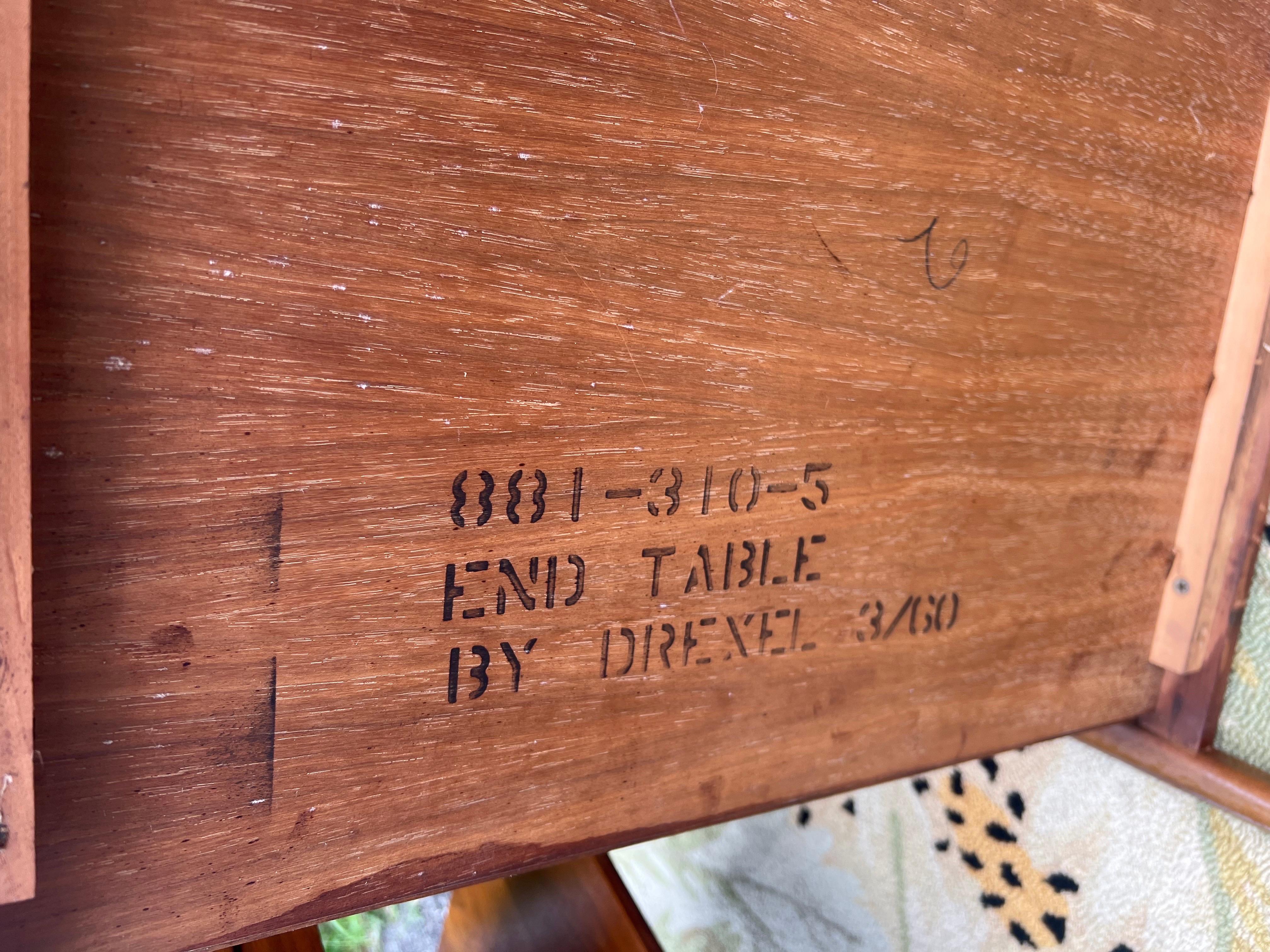 Walnut 1960s Kipp Stewart for Drexel Declaration Side Tables - a Pair For Sale