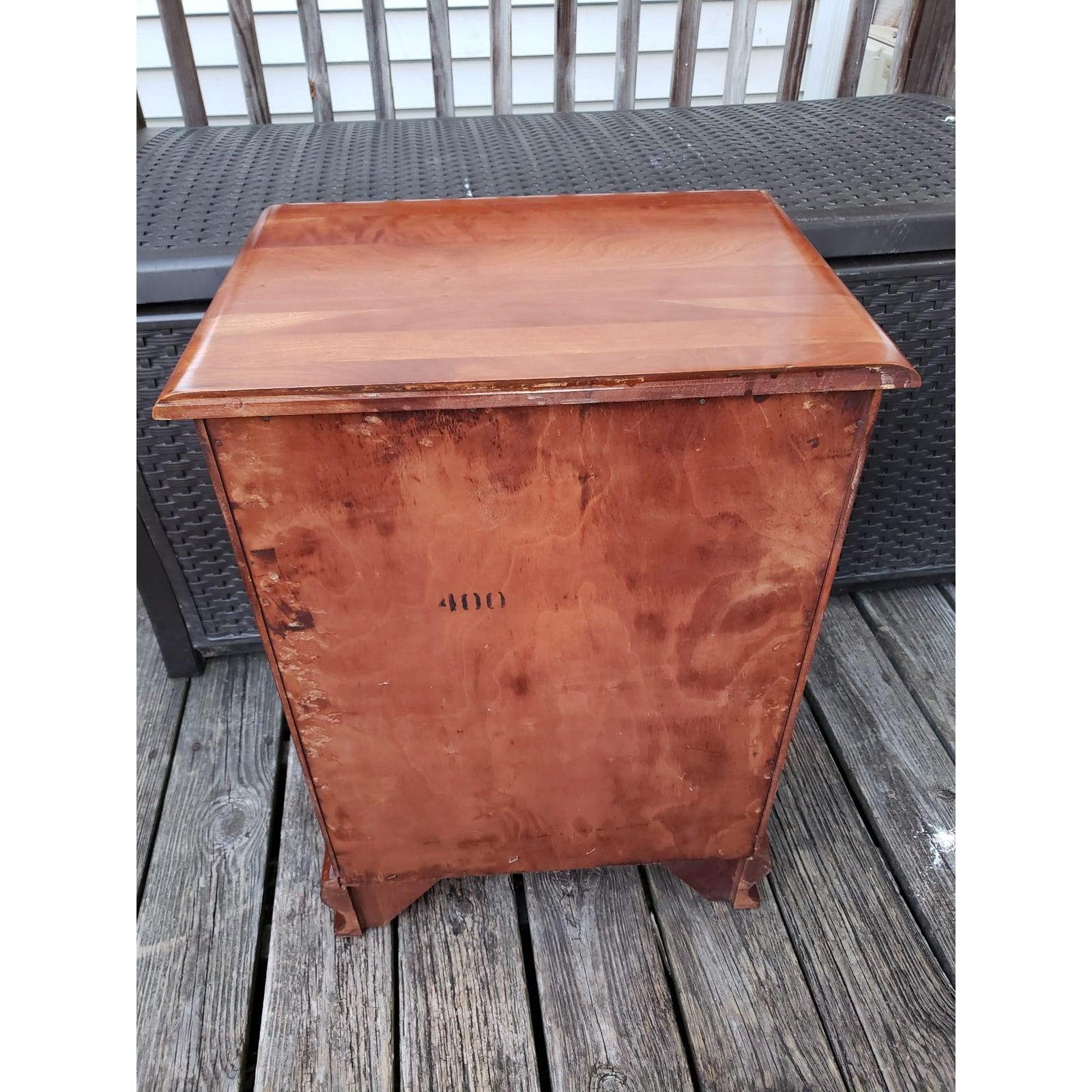 Woodwork 1960s Kling Furniture Solid Cherry Nightstand