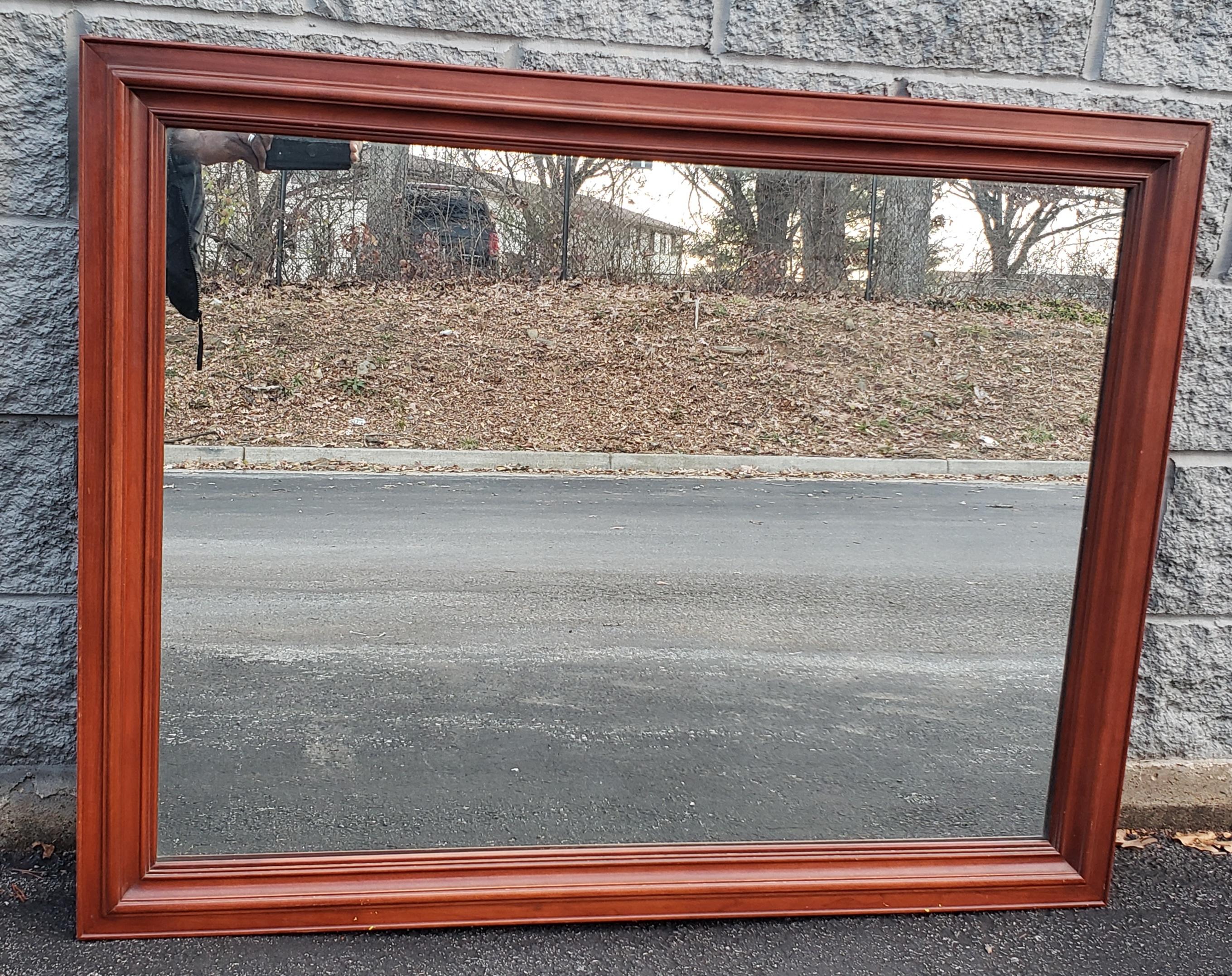 American 1960s Kling Furniture Solid Genuine Cherry Wall Mirror