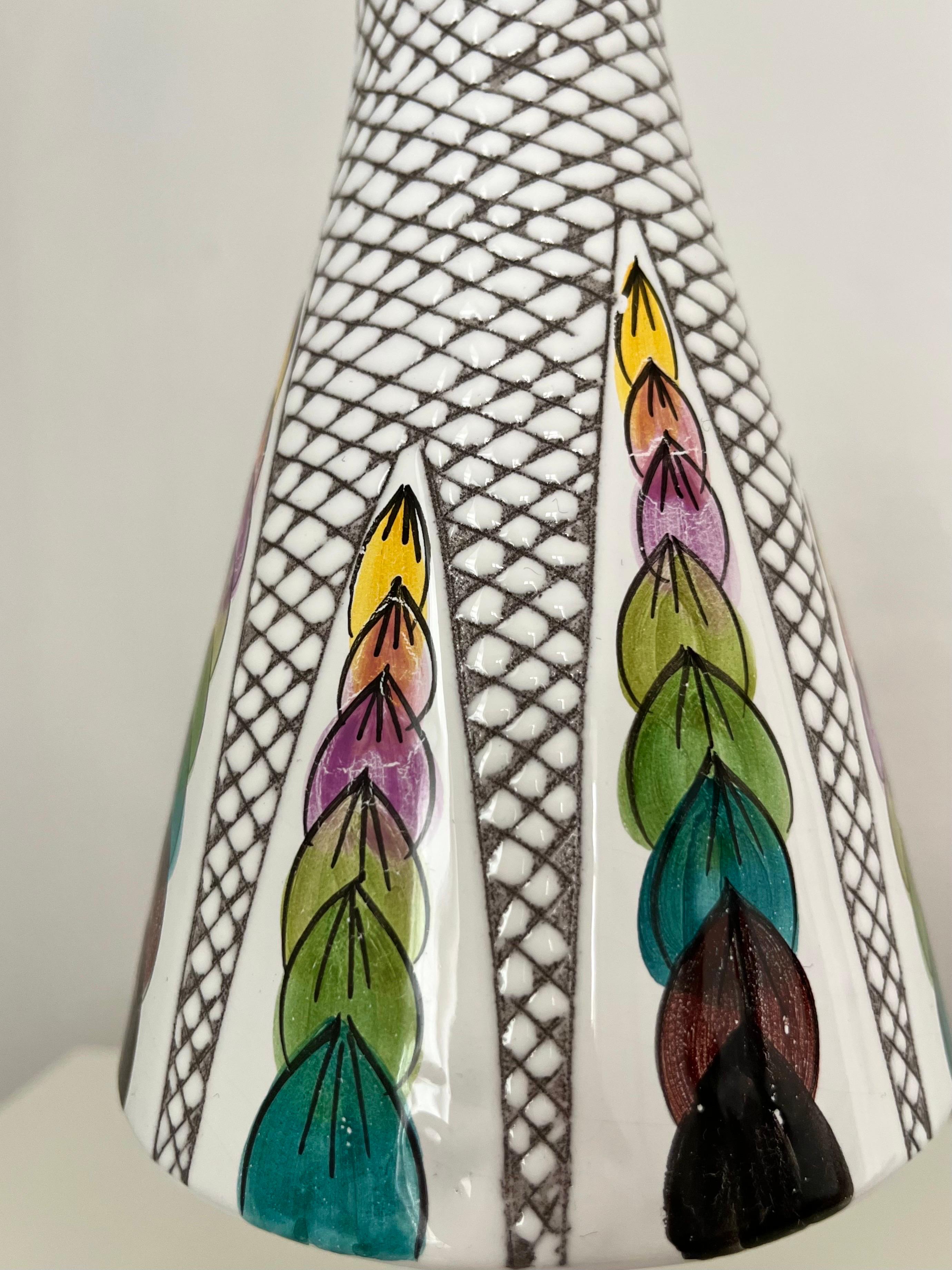1960er Jahre Kloster Keramik Ystad Schwedisch Handcrafted Keramik Vase im Angebot 6