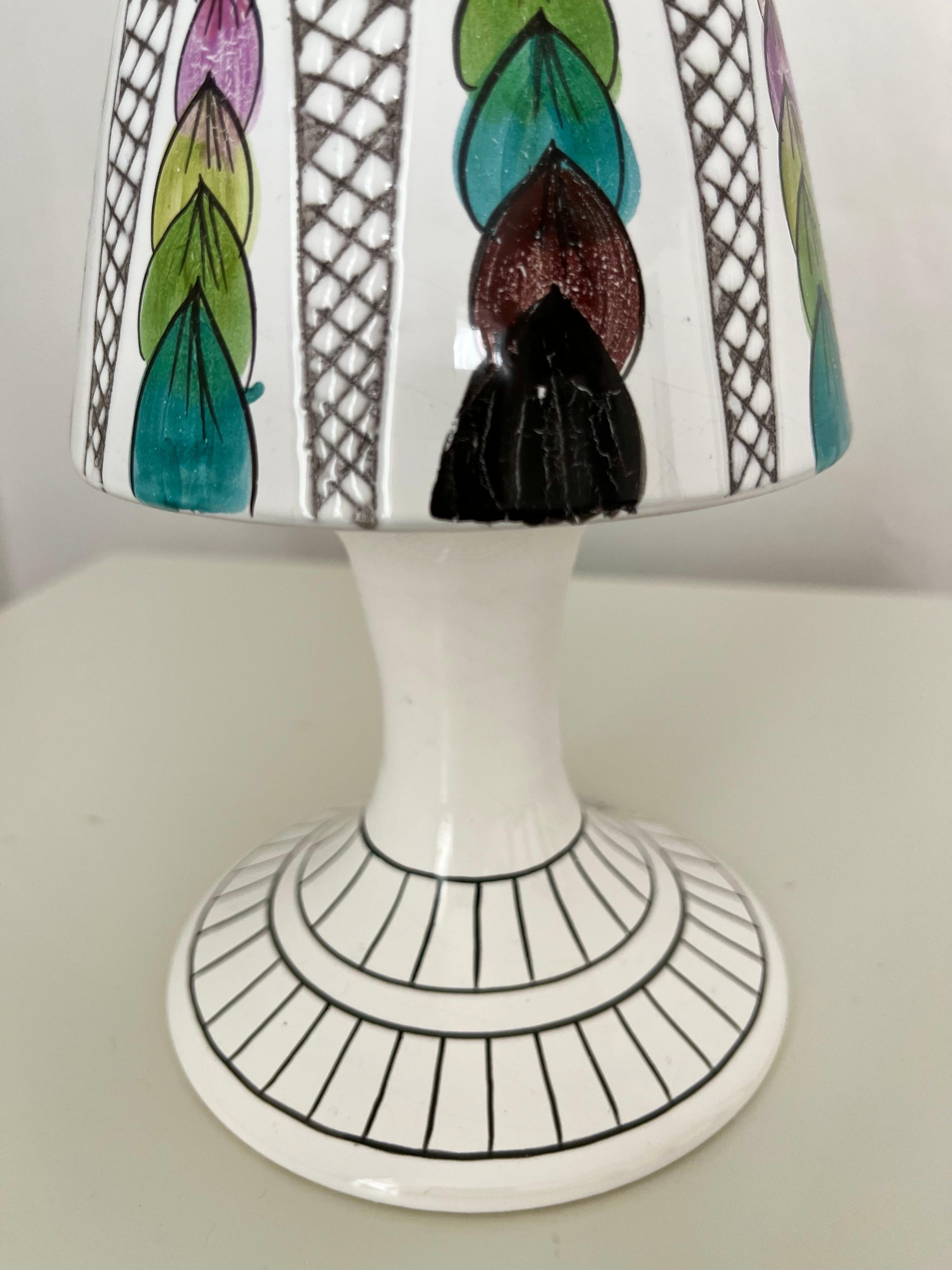 20th Century 1960s Kloster Keramik Ystad Swedish Handcrafted Ceramic Vase For Sale