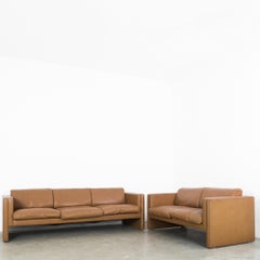1960s Knoll Leather Sofas, a Pair