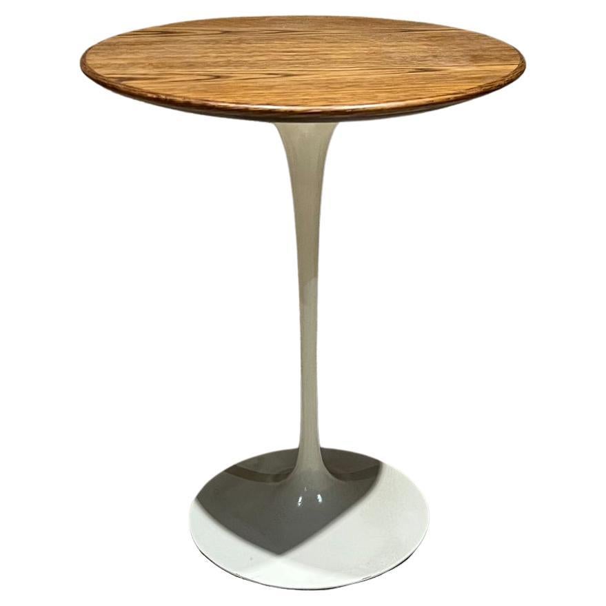 1960s Knoll Oak Tulip Side Table by Eero Saarinen