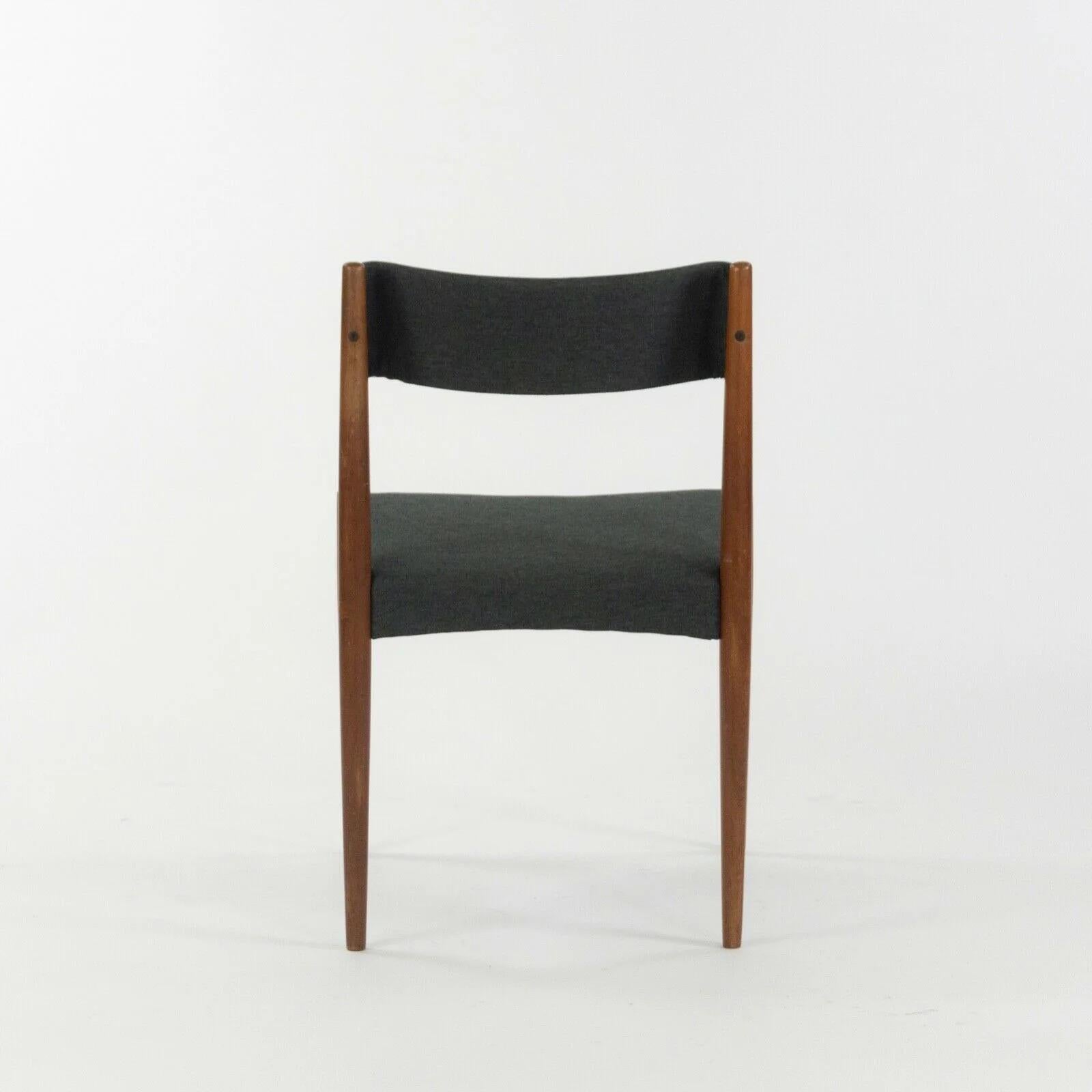 Mid-20th Century 1960s Knud Faerch Bovenkamp Dining Chairs Netherlands New Upholstery Set of 5 For Sale