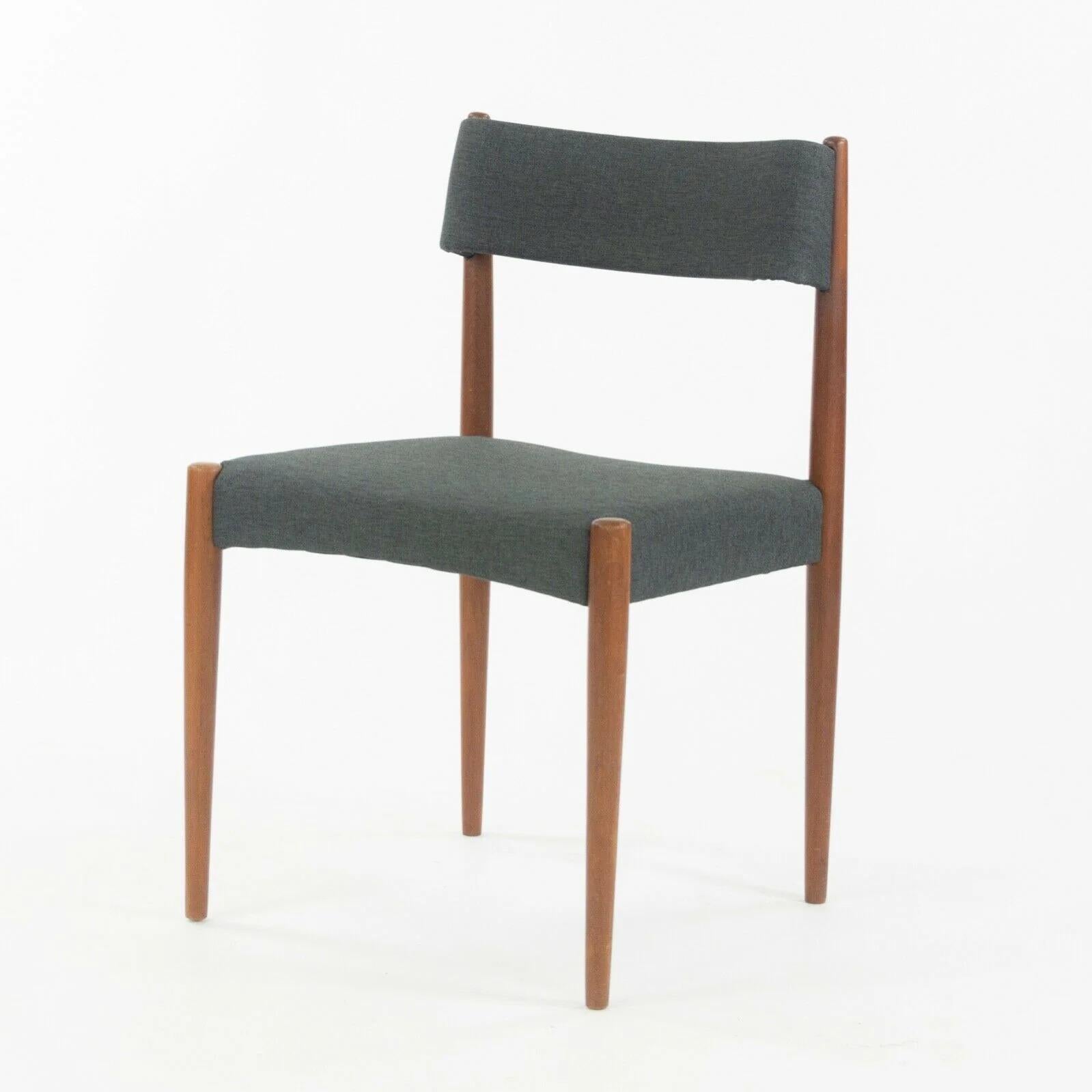 1960s Knud Faerch Bovenkamp Dining Chairs Netherlands New Upholstery Set of 5 For Sale 2
