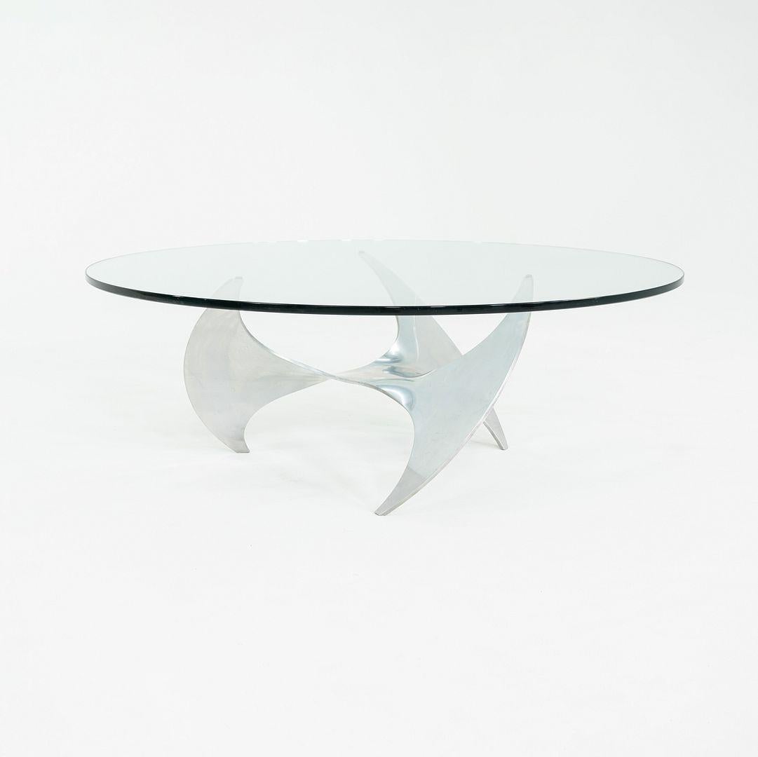 Aluminum 1960s Knut Hesterberg for Ronald Schmitt K9 Propeller Coffee Table 44