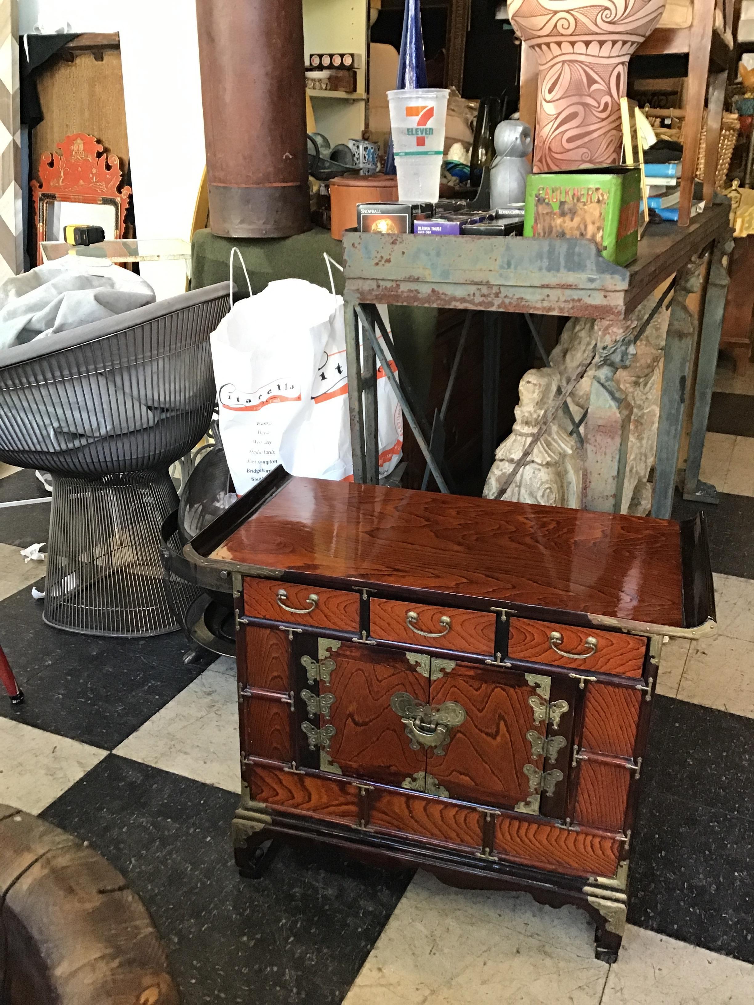 1960s Korean Butterfly Chest or Side Table 5