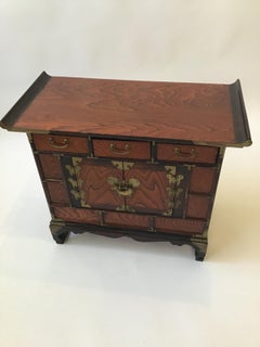 1960s Korean Butterfly Chest or Side Table