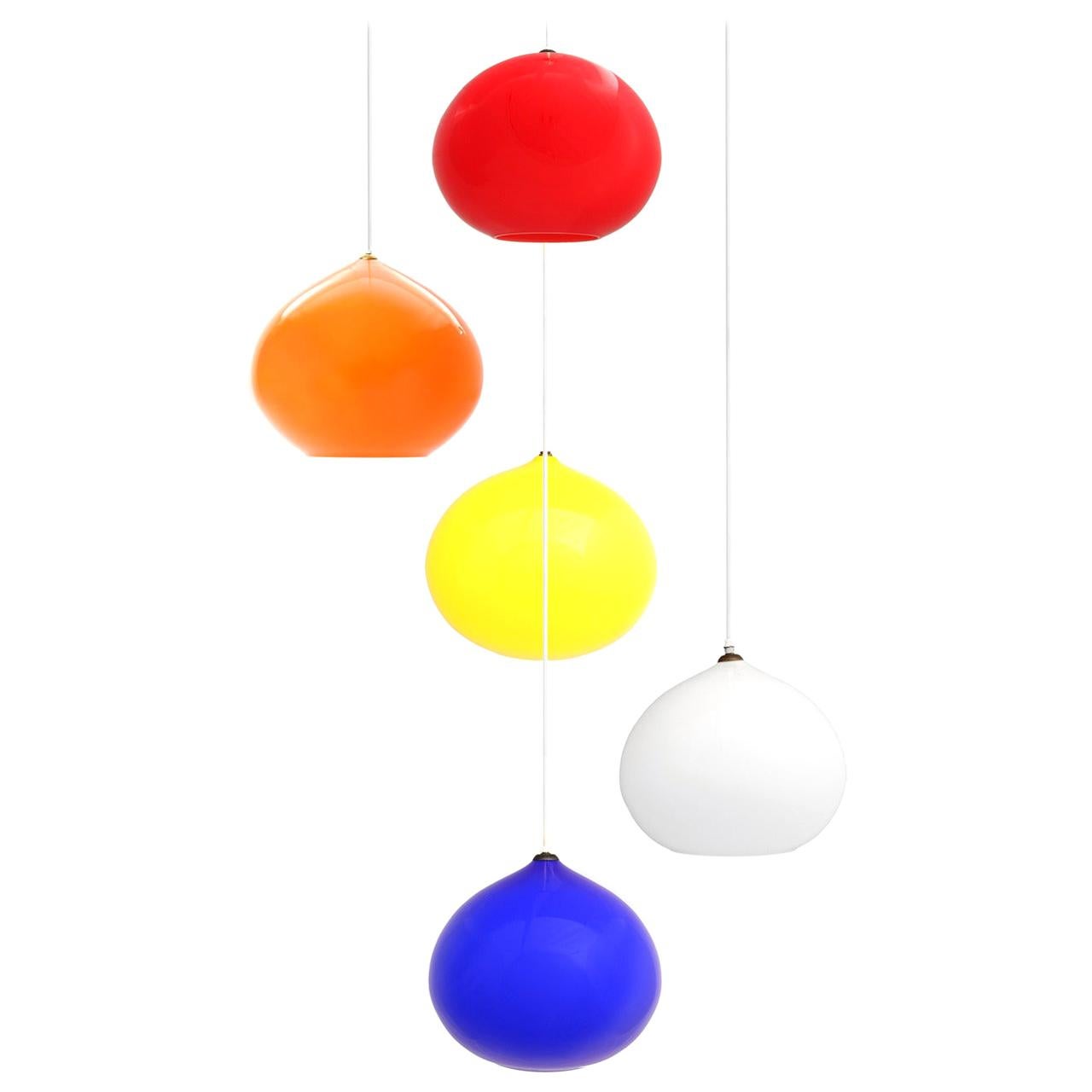 1960s L51 Hanging Lights by Alessandro Pianon for Vistosi