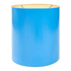1960s Lacquered Blue Lamp Shade