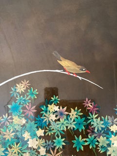 1960er Jahre Lackierte Holztafel von Paul Etienne Sain