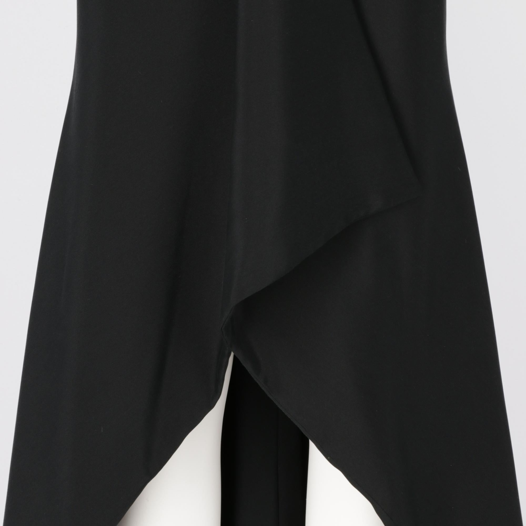 Women's 1960s Lady Florence Silk Black Long Dress