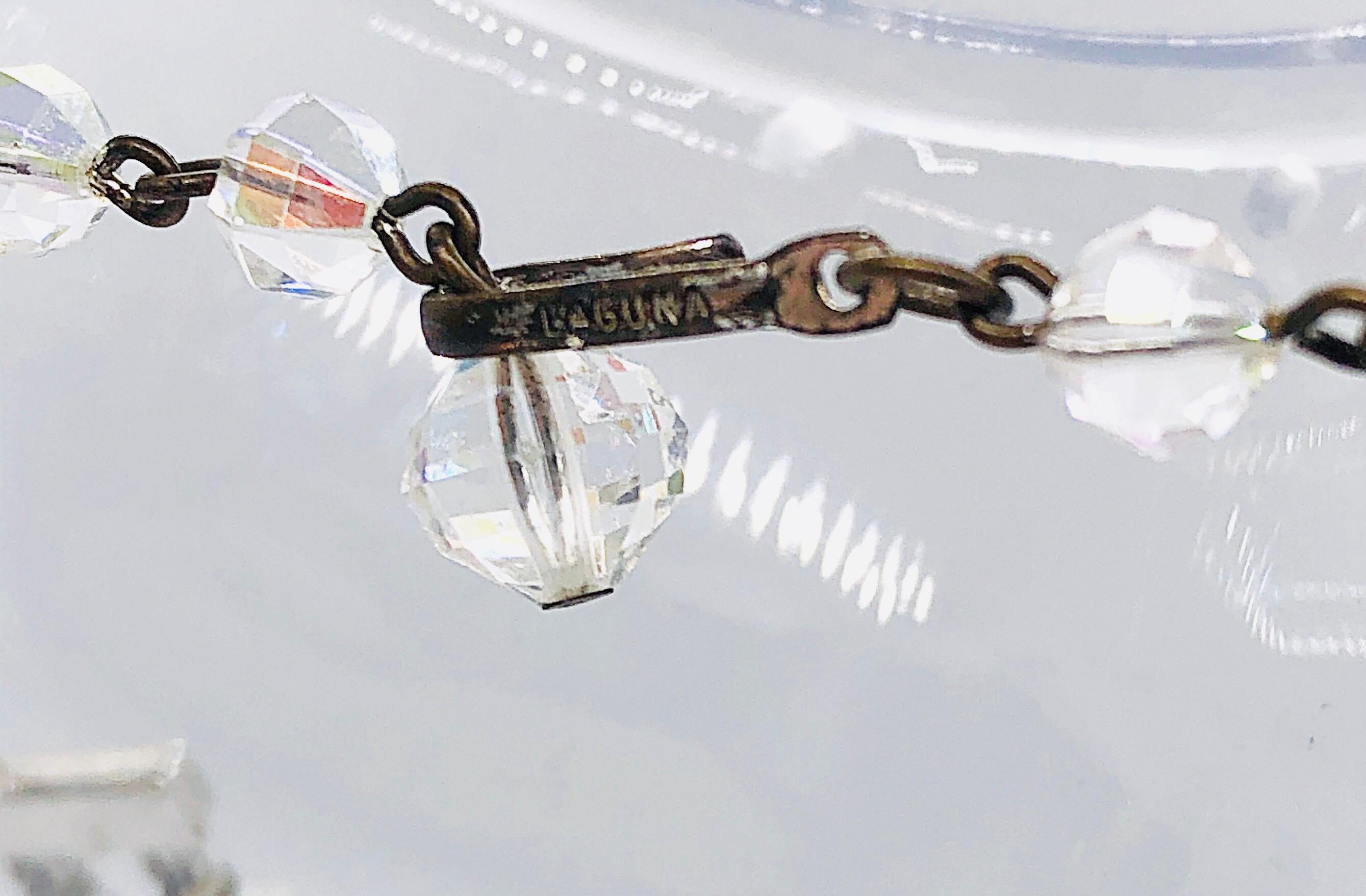 vintage laguna crystal necklace